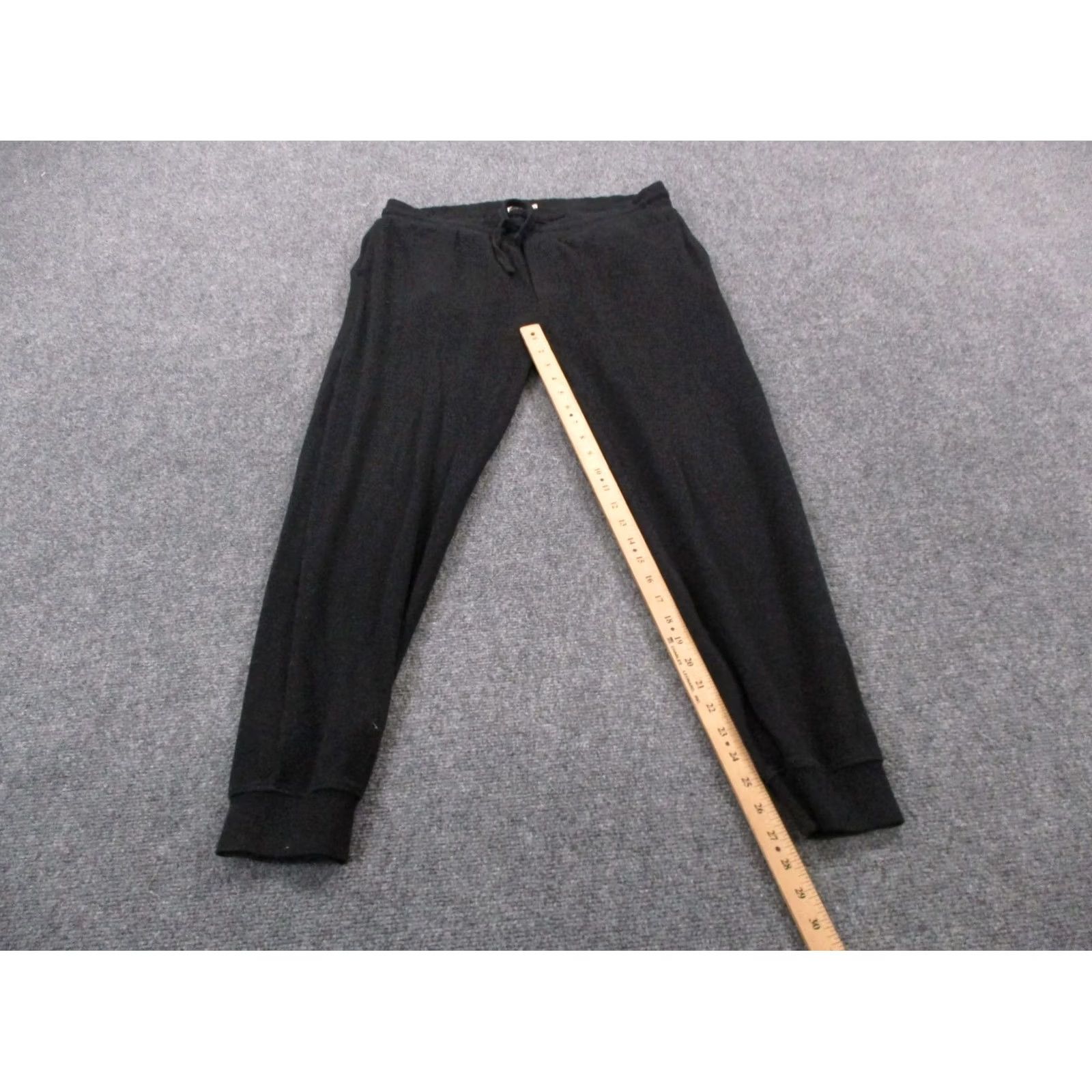 Faherty Faherty Jogger Pants Mens L Black Tapered Stretch Casual Active Regular Fit • Cotton Polyester Spandex Viscose Knit Size US 34 / EU 50 - 3 Thumbnail