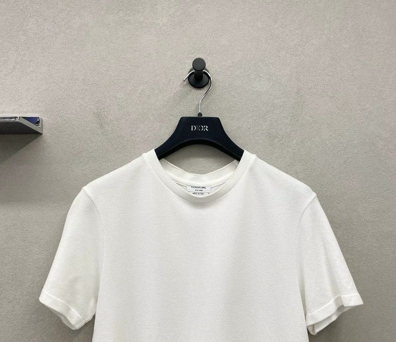 Thom Browne Thom Browne Three white stripes on short sleeves Size M / US 6-8 / IT 42-44 - 4 Thumbnail