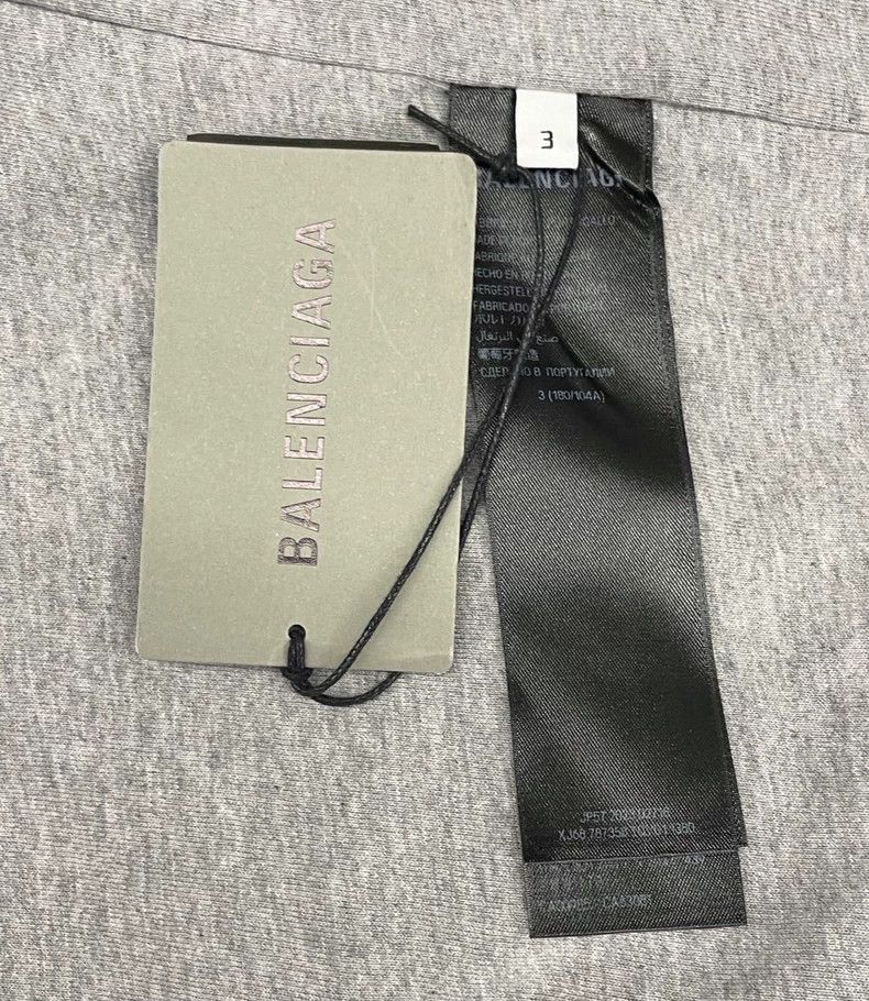 Balenciaga Balenciaga Letter printed grey short sleeves Size US L / EU 52-54 / 3 - 6 Thumbnail