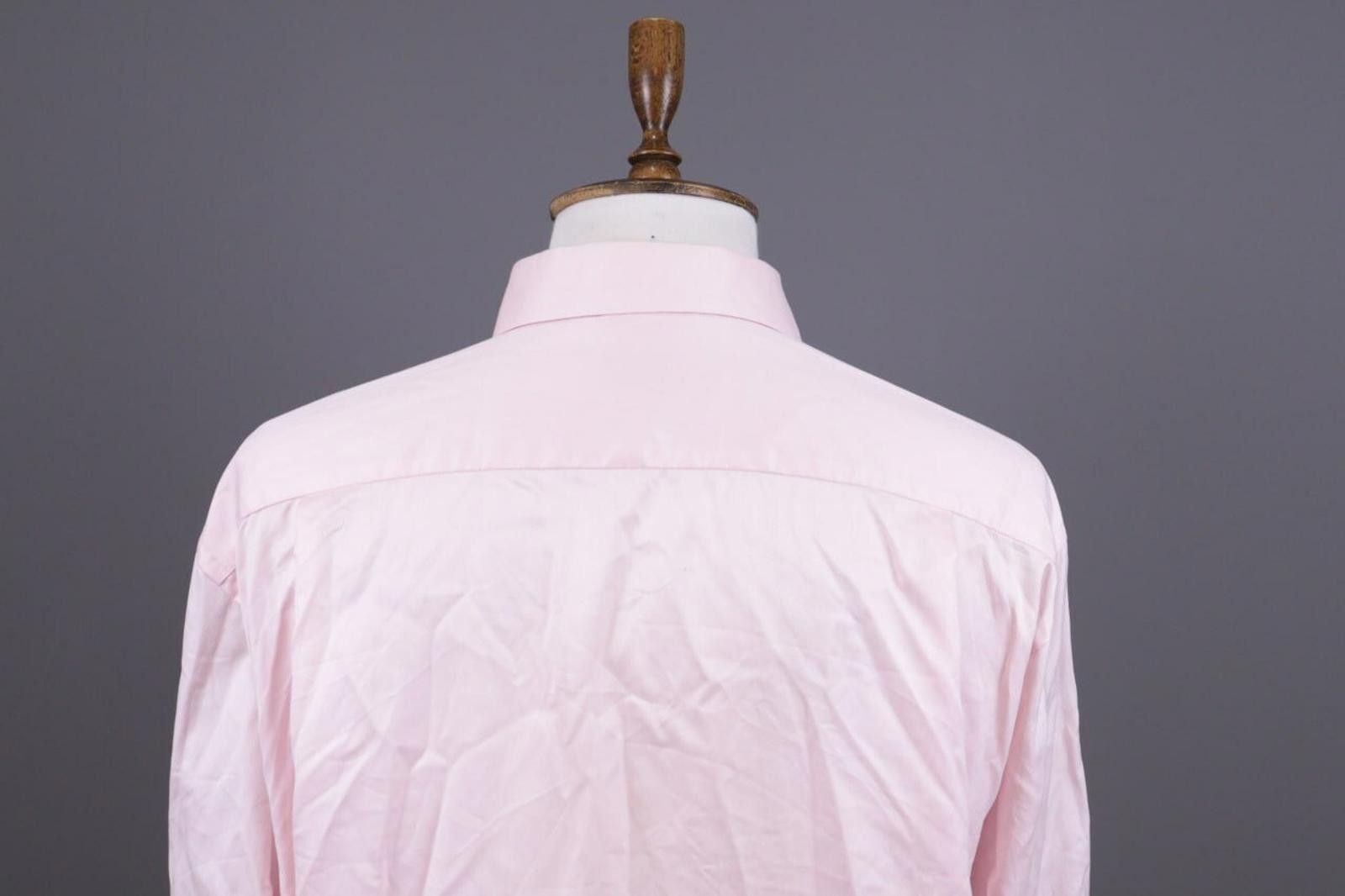 Eton Eton Slim Fit Pink Button Down Dress Shirt Size 47 / 18 Size US M / EU 48-50 / 2 - 8 Thumbnail