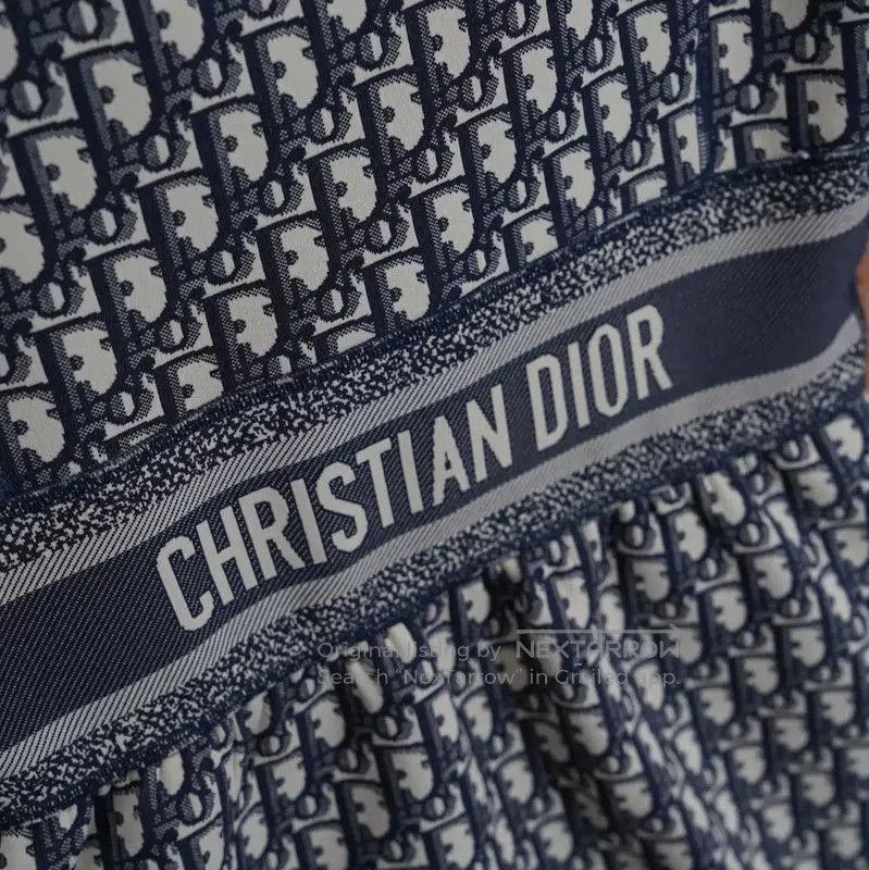 Dior Dior Navy Logo Embroidered Sleeveless Dress . Size M / US 6-8 / IT 42-44 - 3 Thumbnail