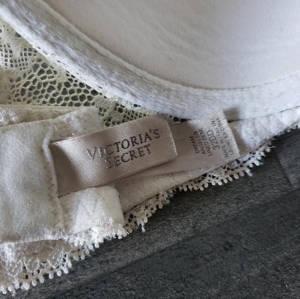 Designer White Classic Laced VS Demi Bustier Bra Size ONE SIZE - 3 Thumbnail