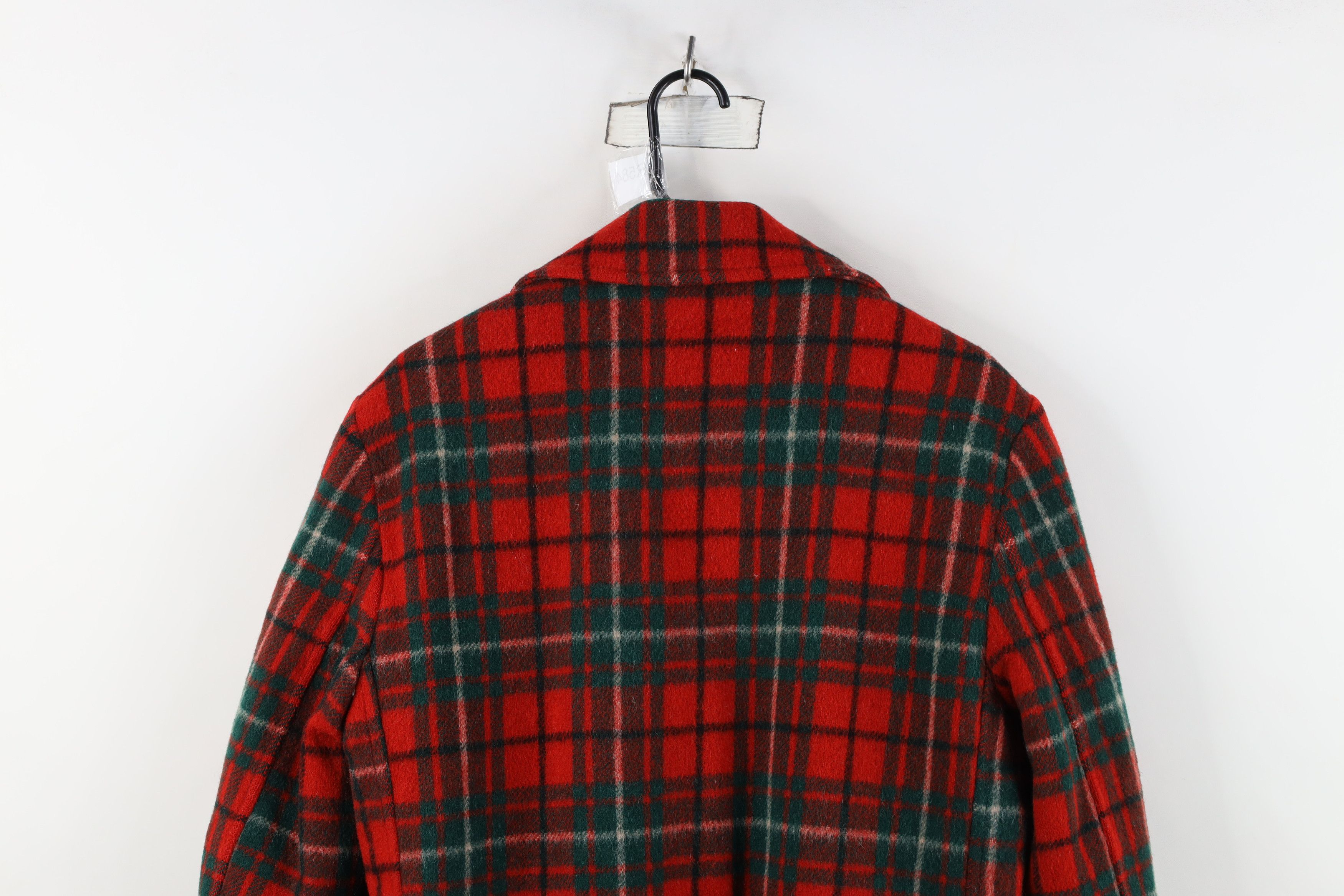 Vintage Vintage 70s Streetwear Lined Wool Button Jacket Plaid USA Size US XL / EU 56 / 4 - 14 Thumbnail