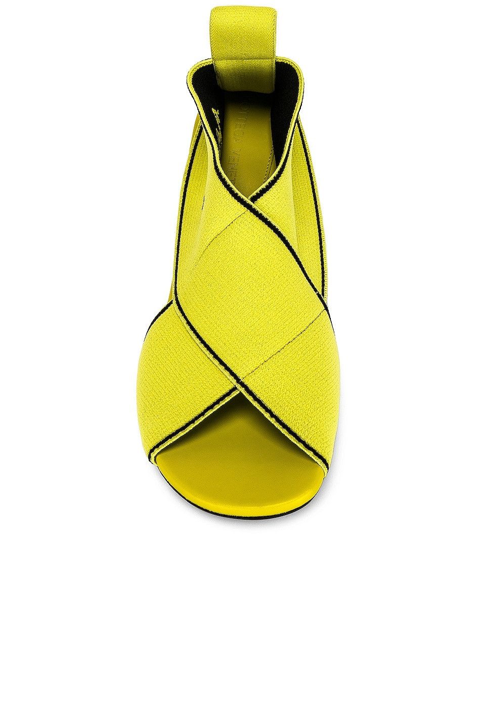Bottega Veneta o1y0725 Logo Sandals in Lime Green Size US 7 / IT 37 - 4 Thumbnail