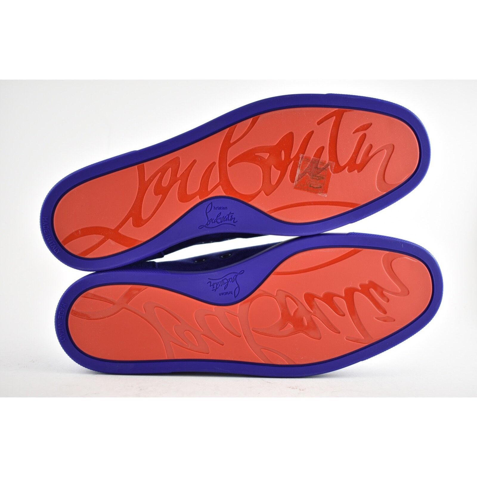Christian Louboutin Christian Louboutin Louis Junior Spikes Flat Nomade Blue Size US 11 / EU 44 - 12 Thumbnail