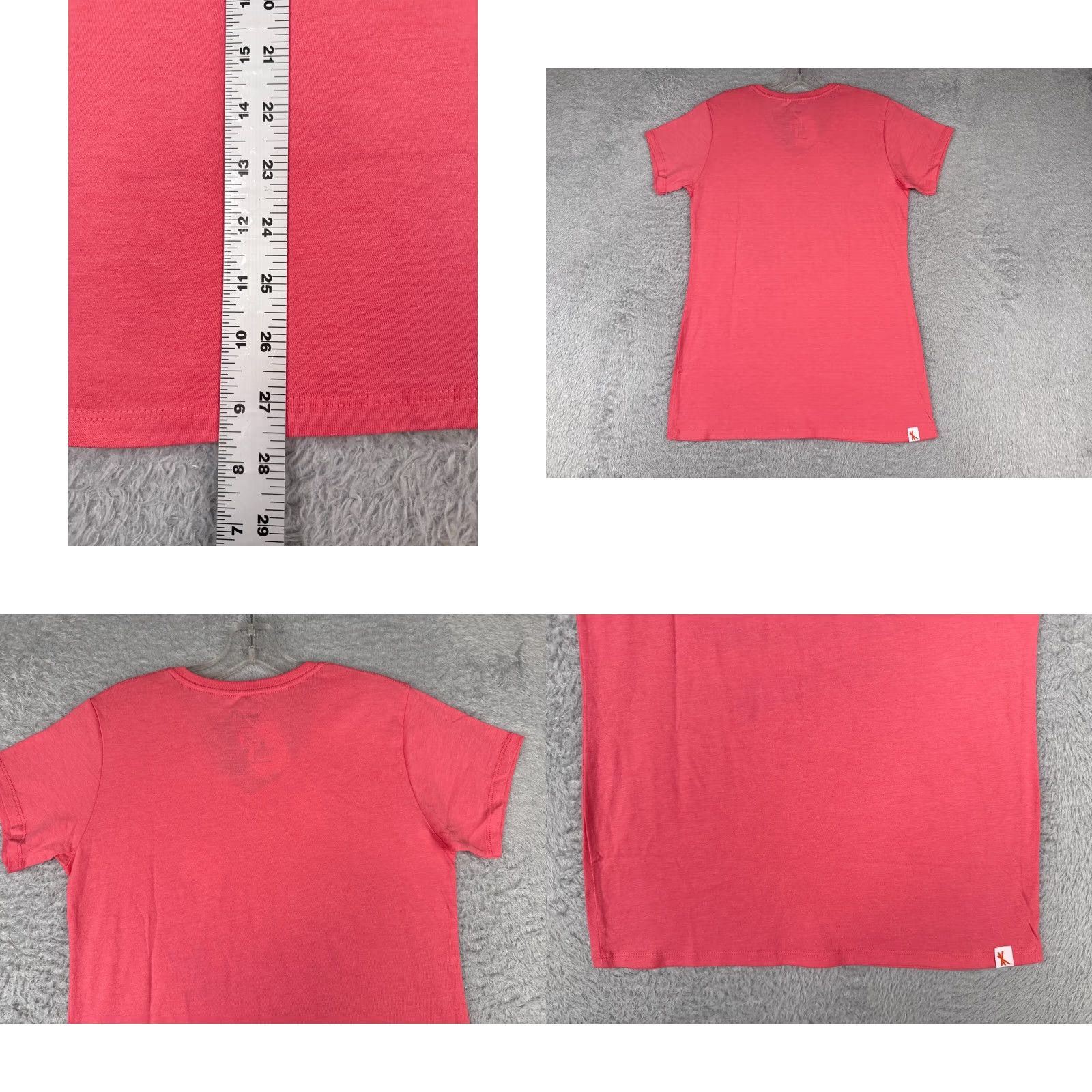 Pinko Kastfel Indycar Shirt Womens Small Pink Indy Racing Short Sleeeve V-Neck Polycotton Tag T-Shirt Casual Size S / US 4 / IT 40 - 9 Thumbnail