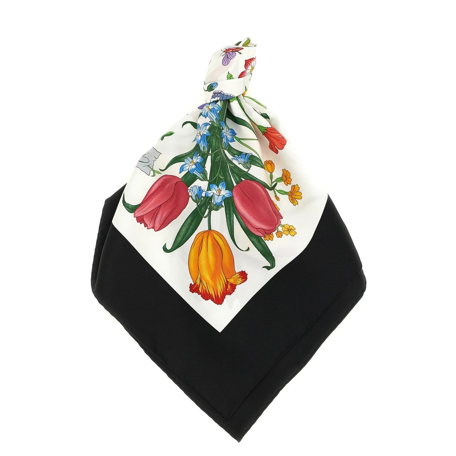 Gucci GUCCI Flora Flower Silk Scarf New & Authentic Size ONE SIZE - 1 Thumbnail