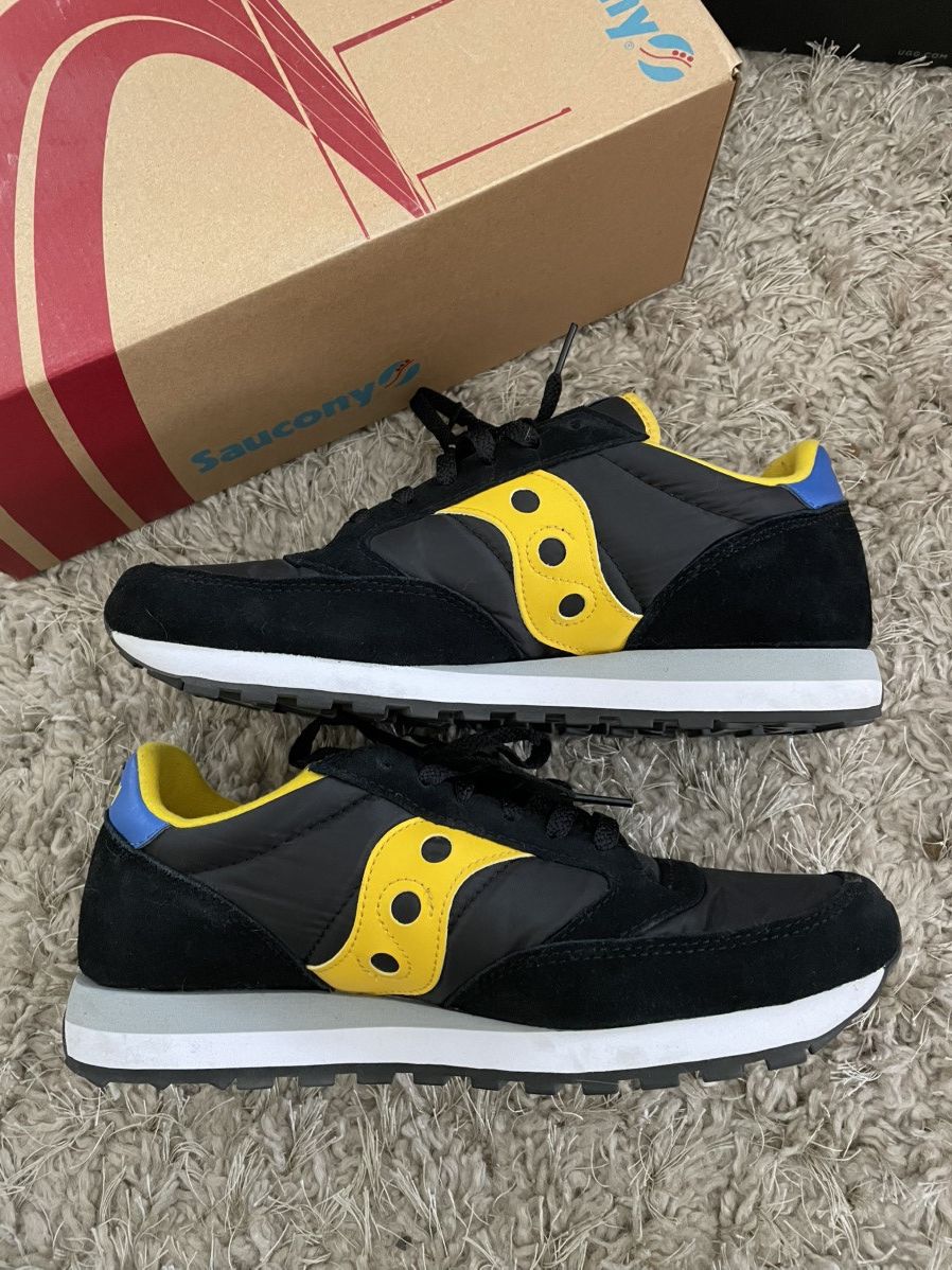 Saucony Saucony Jazz Original Black Yellow Blue Size US 10 / EU 43 - 3 Thumbnail