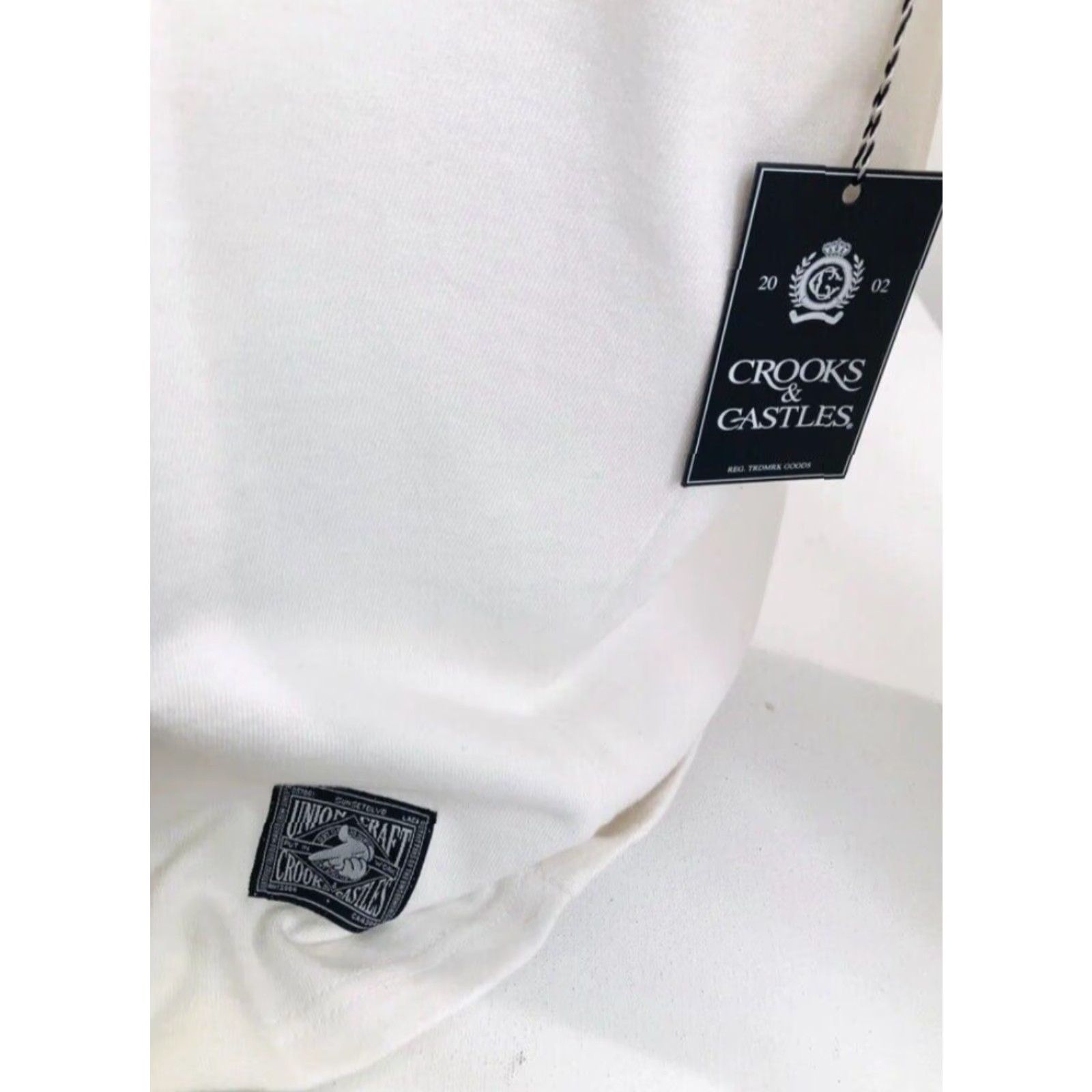 Crooks & Castles CROOKS & CASTLES Embroidered Sweatshirt Pullover 3XL White Mens Sweater Knit Pullover Size US XXL / EU 58 / 5 - 4 Thumbnail