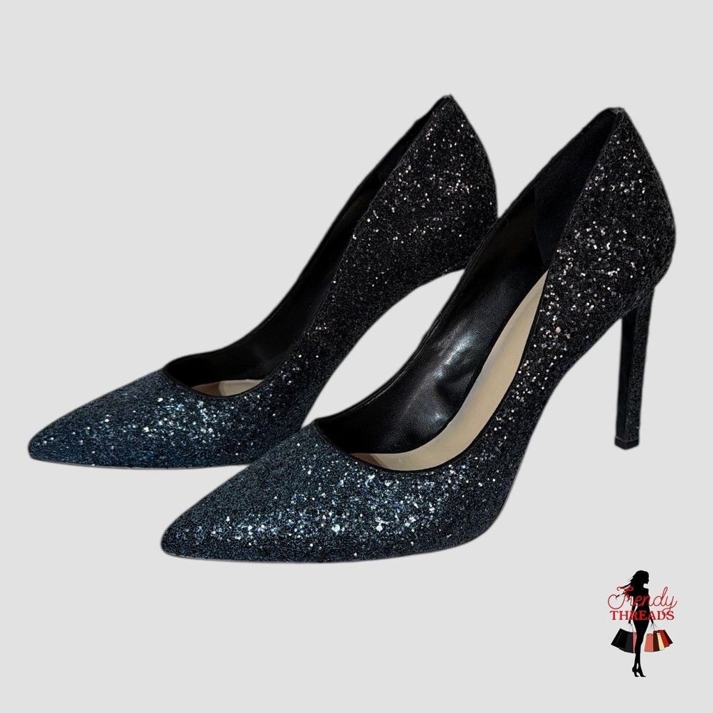 Nine West Nine West Womens Tatiana Stiletto Pointed Toe Glitter Heels Size US 9.5 / IT 39.5 - 1 Thumbnail