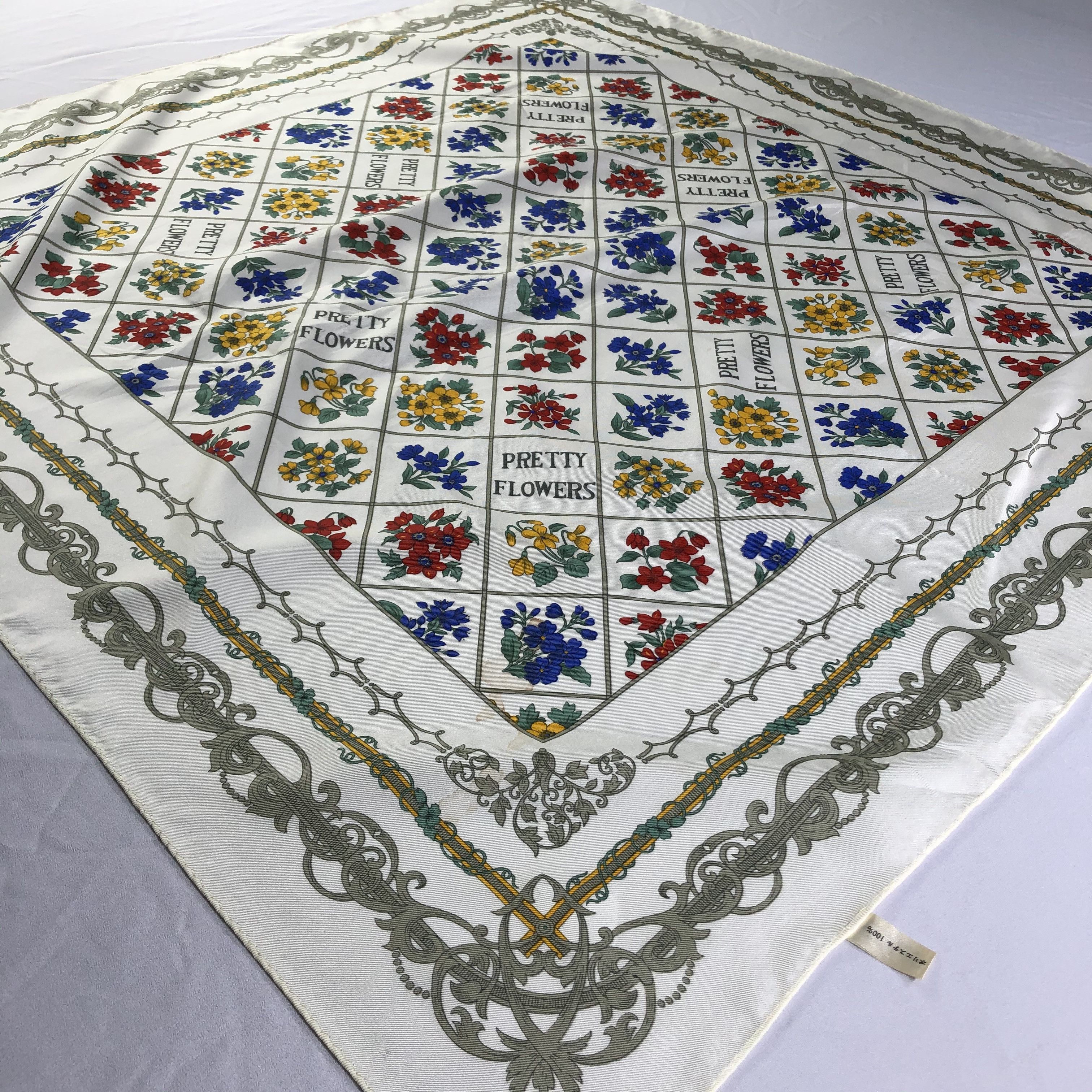 Vintage Vintage Silk Scarf Size ONE SIZE - 3 Thumbnail