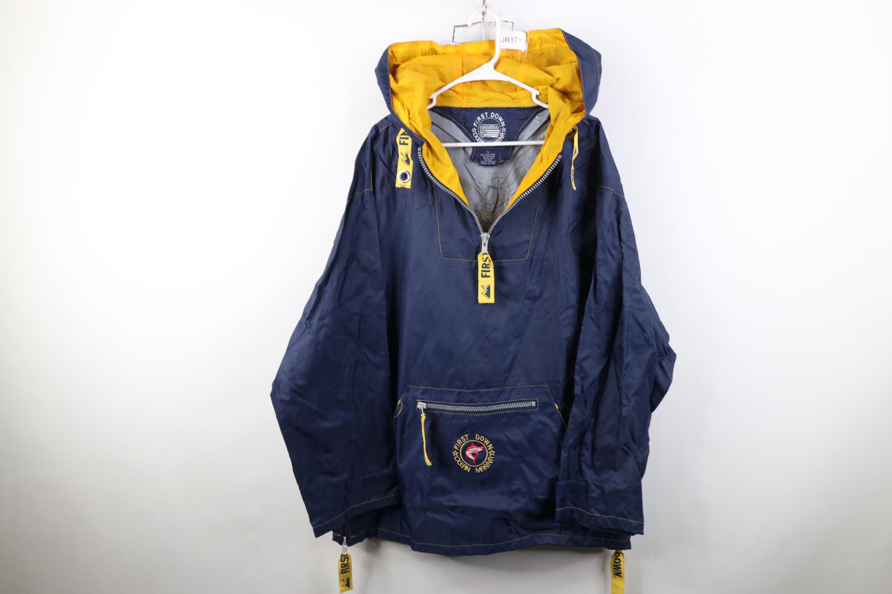 Vintage Deadstock Vintage 90s Streetwear Hooded Anorak Jacket Size US L / EU 52-54 / 3 - 1 Thumbnail