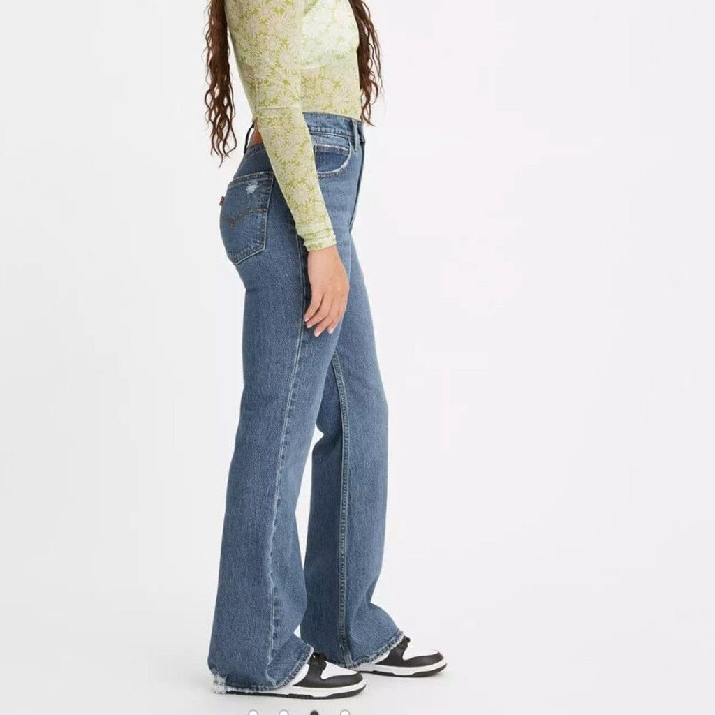 Levi's Levi's 70's High Rise Flare Straight Blue Wash Jeans Size 27 Size 27" / US 4 / IT 40 - 2 Thumbnail