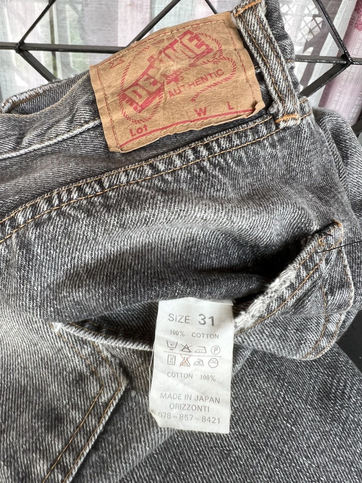 Denime Vintage DENIME Orizzonti Faded Distress Denim Selvedge Jeans Size US 30 / EU 46 - 23 Thumbnail