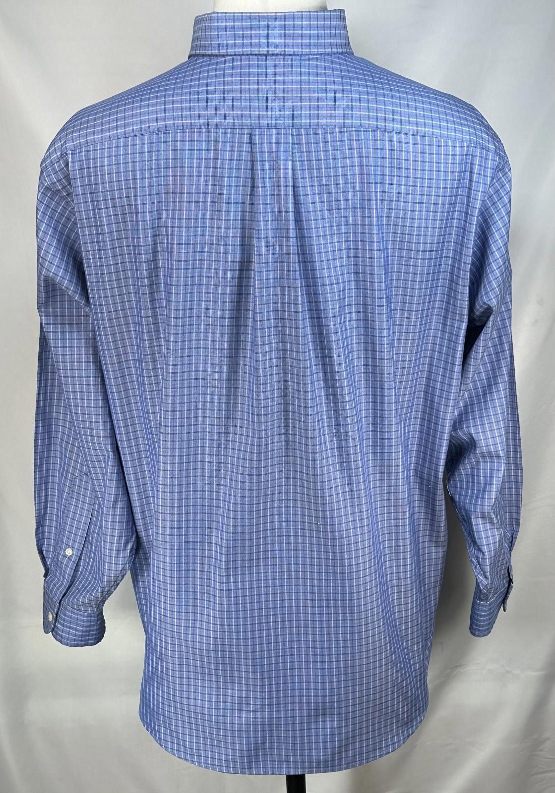 L.L. Bean LL Bean Cotton Blend Oxford Button Up Shirt Mens Blue XL Size US XL / EU 56 / 4 - 2 Thumbnail