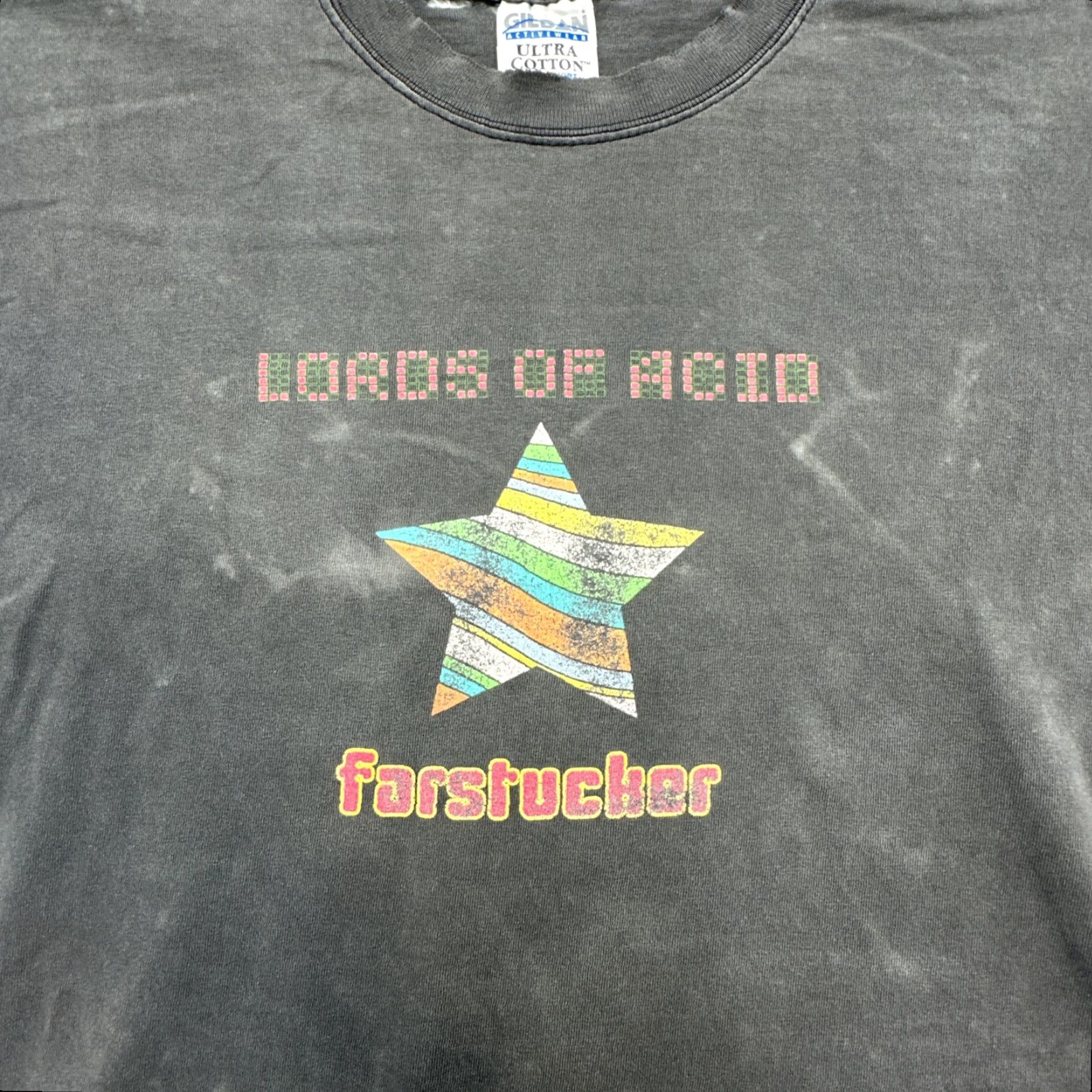 Gildan VINTAGE Lords of Acid Farstucker Band Shirt Graphic XL White Gildan T-Shirt Men 90s Music shirts Size US XL / EU 56 / 4 - 2 Thumbnail