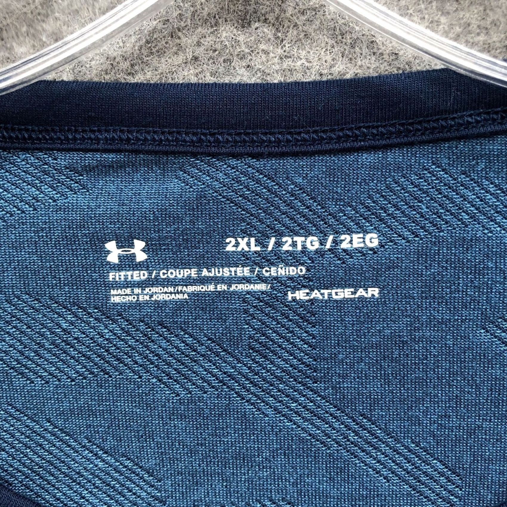 Under Armour Under Armour Long Sleeve Performance Shirt Mens 2XL Blue HeatGear Crew Neck Shirt Slim Fit 2XL Mens Gray? Size US XXL / EU 58 / 5 - 5 Thumbnail