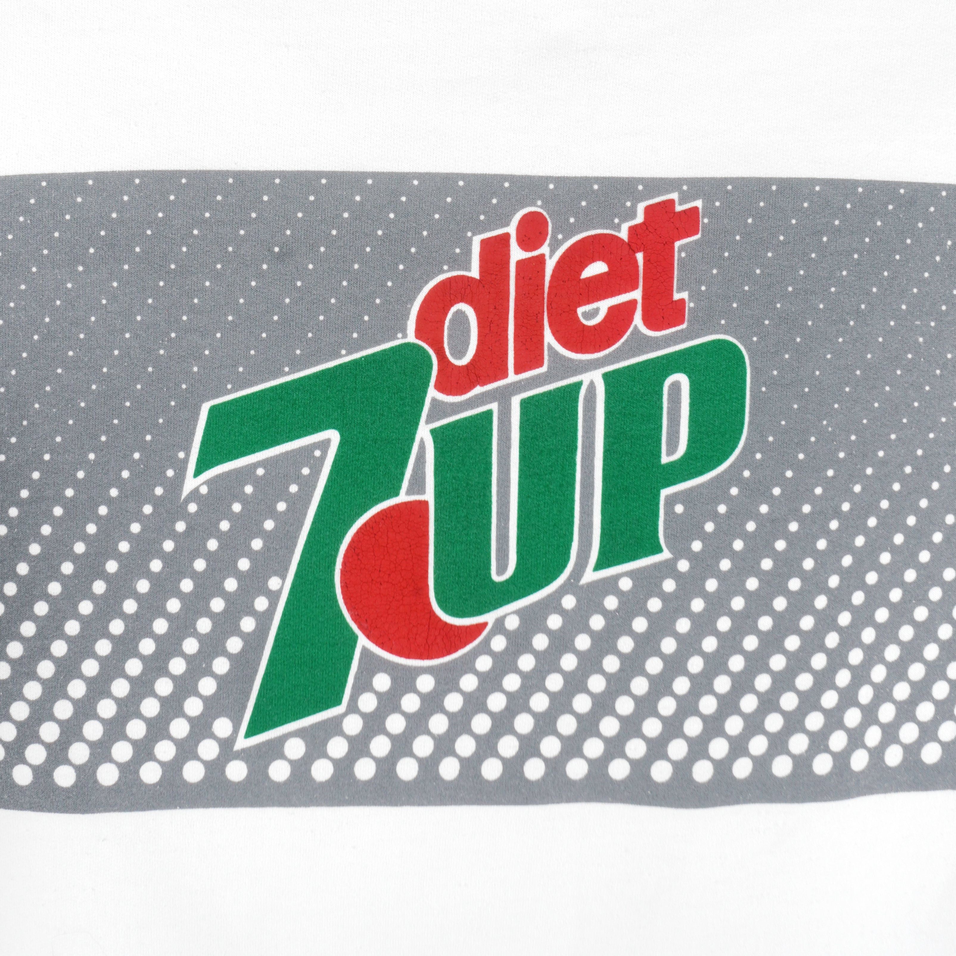 Vintage Diet 7Up Crew Neck Sweatshirt 1990s Size US XL / EU 56 / 4 - 4 Thumbnail