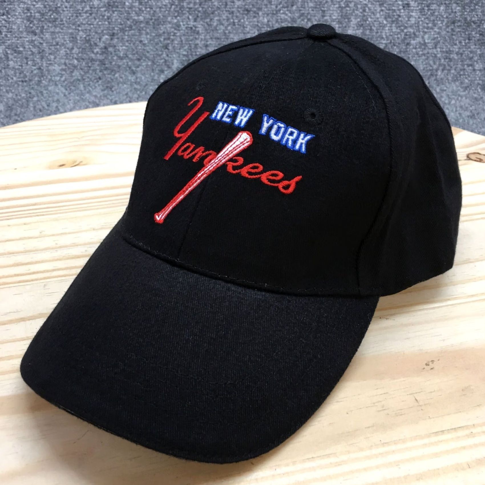 MLB MLB New York Yankees Baseball Cap Mens Black OS Adjustable Embroidered Logo Size ONE SIZE - 2 Thumbnail