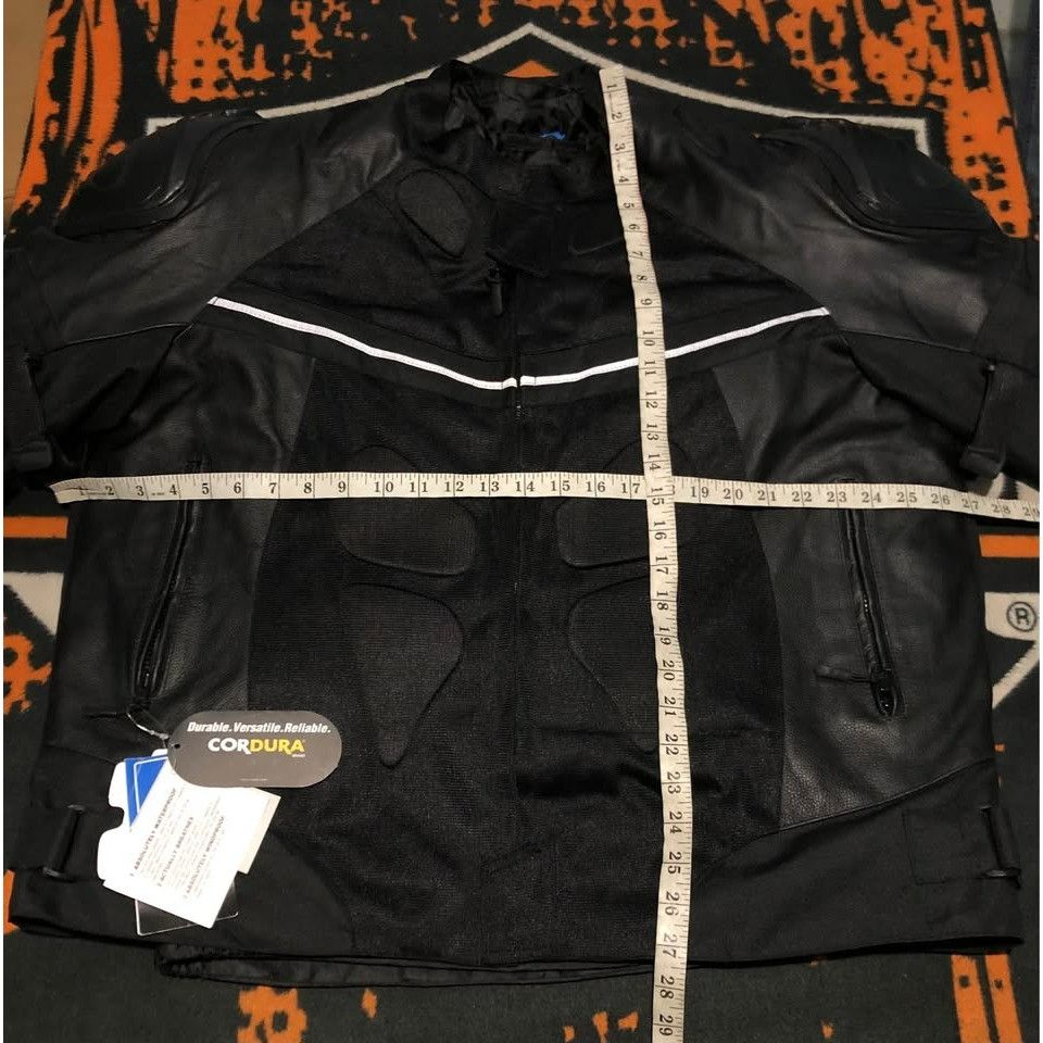 Leather NEW SEDICI Riding Jacket 2XL Men, Armor, Reflective Size US XXL / EU 58 / 5 - 8 Thumbnail