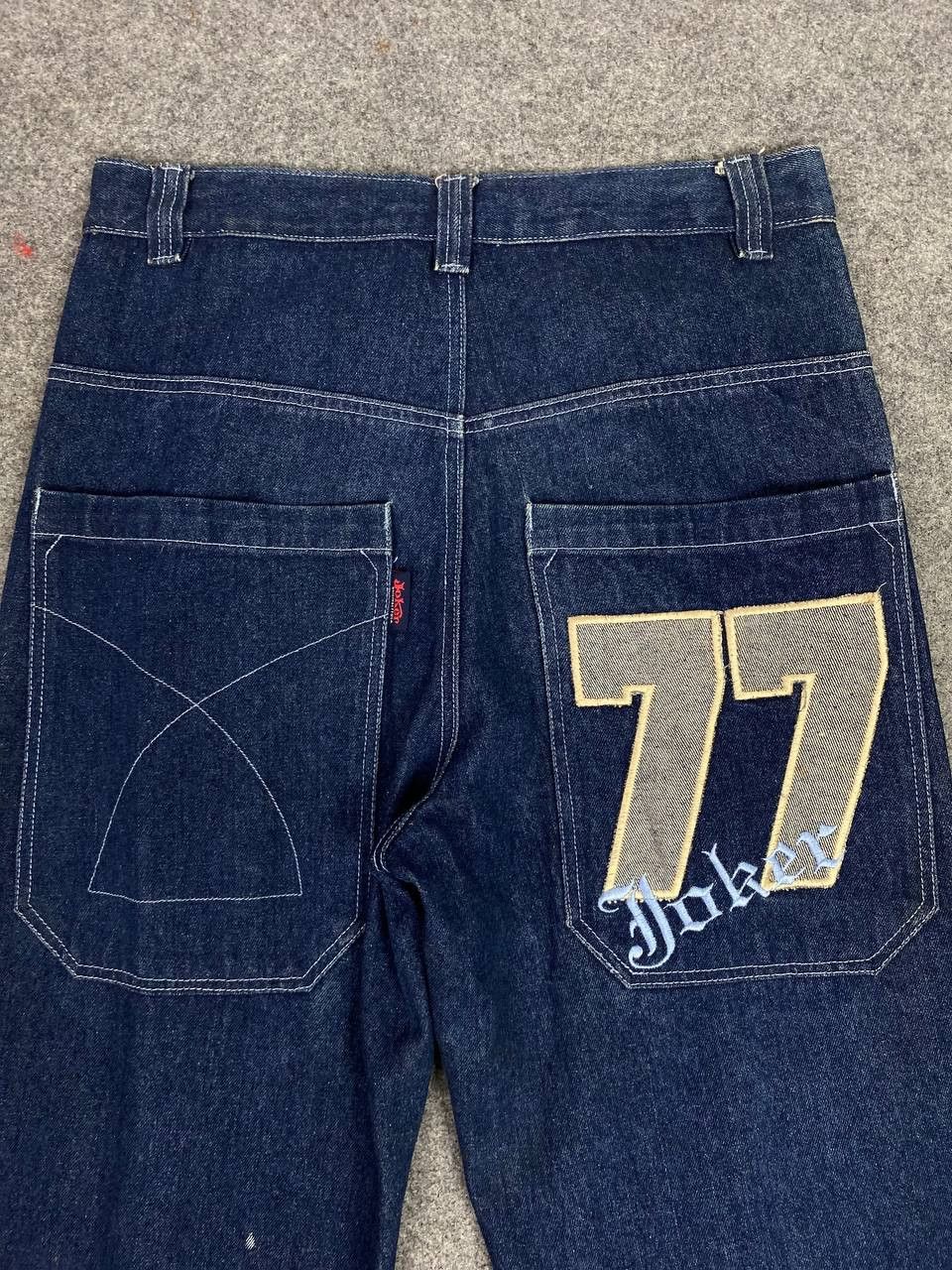 Japanese Brand vintage joker baggy denim nice design Size US 33 - 3 Thumbnail