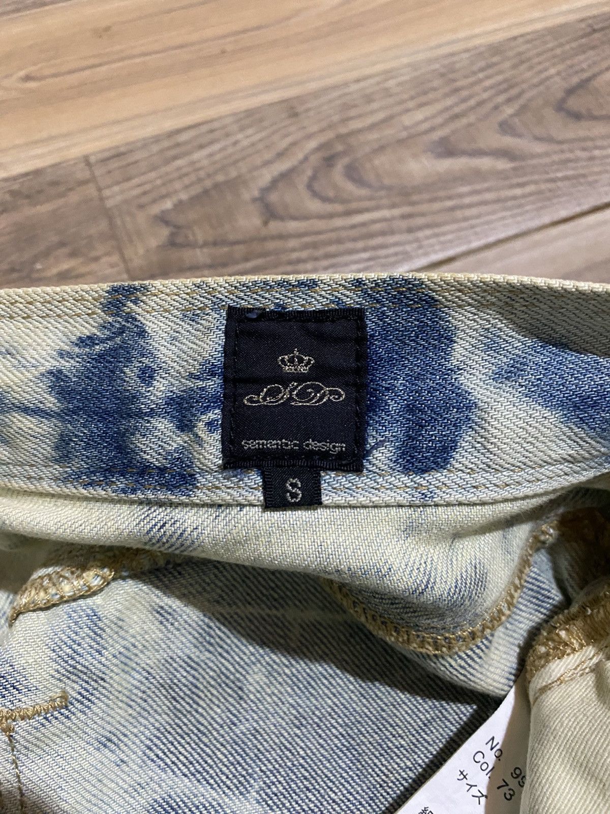 Japanese Brand × Vintage SEMANTIC DESIGN BLEACHED JEANS Size US 29 - 5 Thumbnail