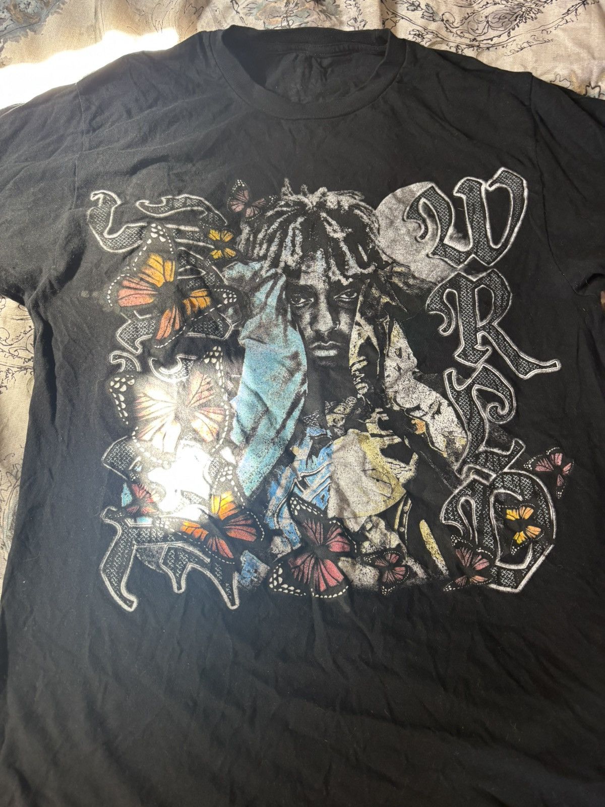 999 Club Juice Wrld 999 night butterfly tee Size US M / EU 48-50 / 2 - 2 Thumbnail