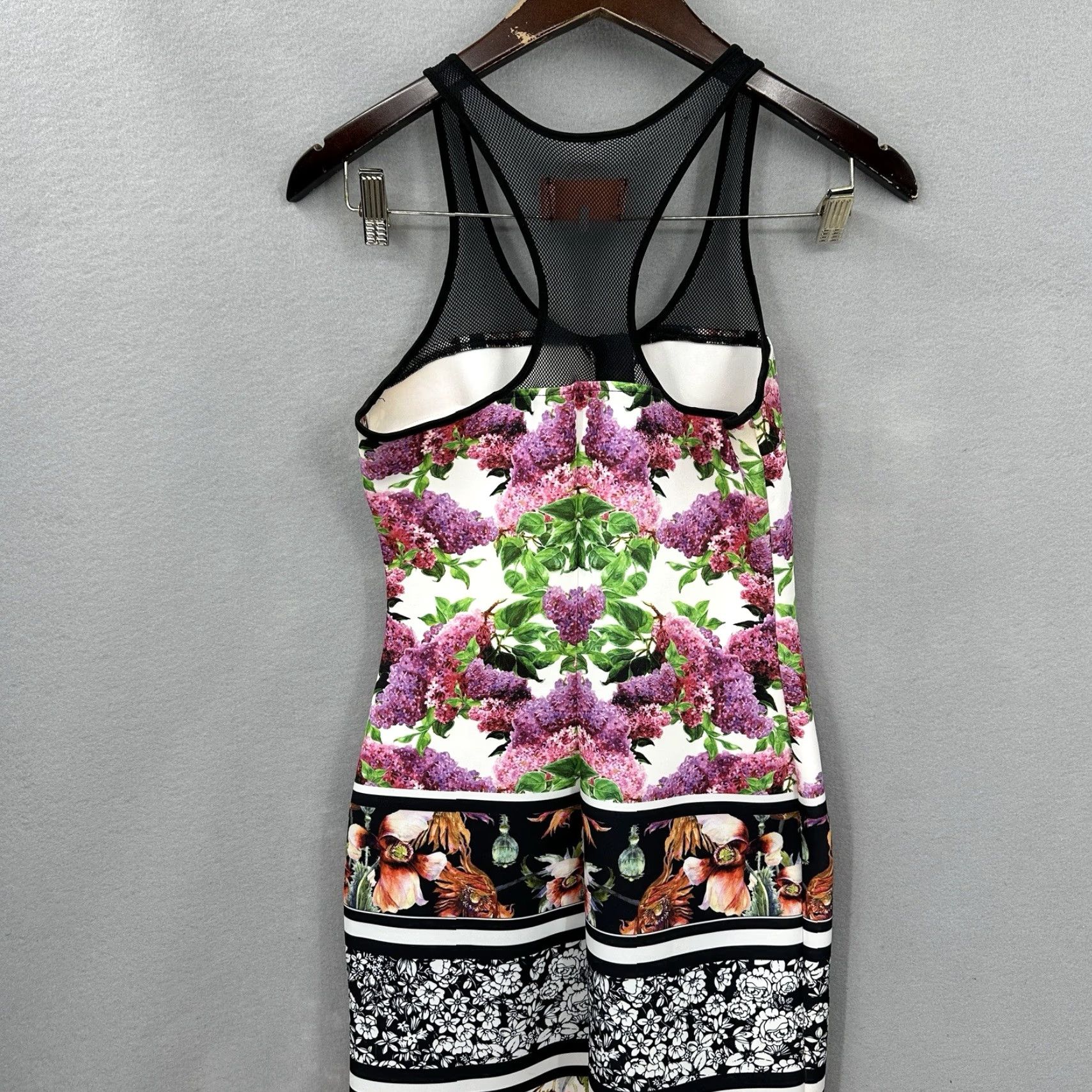 Clover Canyon Clover Canyon Scuba Dress Cover Up Women S Neoprene Floral Bodycon Zip Quiet Dress Size S / US 4 / IT 40 - 6 Thumbnail