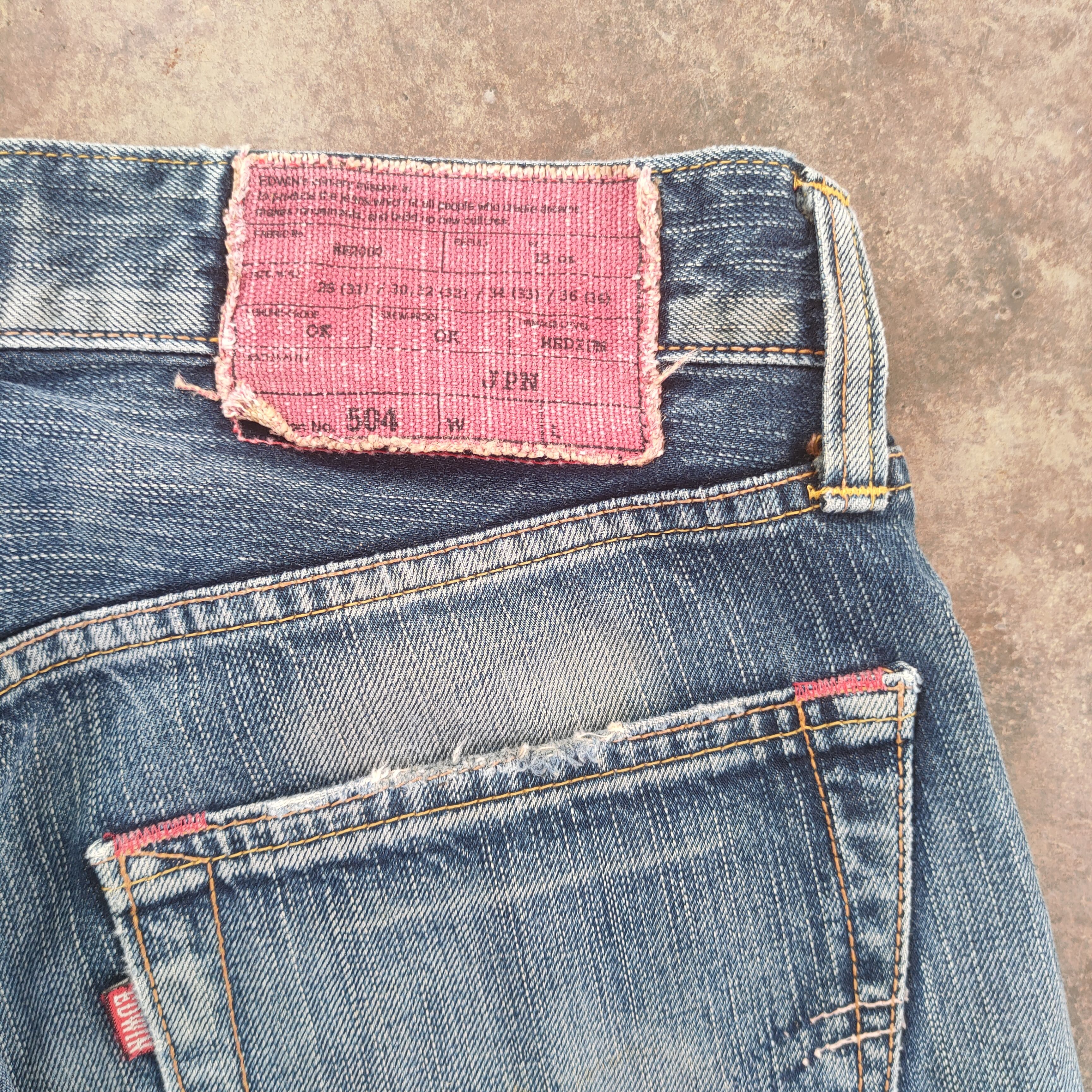 Edwin Edwin 404 vintage distressed jeans denim pants Size US 30 / EU 46 - 9 Thumbnail