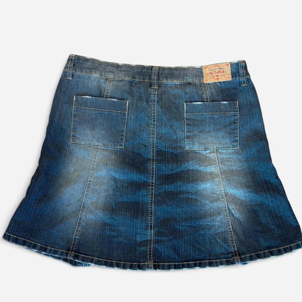 Other YMI Vintage Y2K Flare Mini Denim Skirt - Size 7 Size 27" / US 4 / IT 40 - 5 Thumbnail