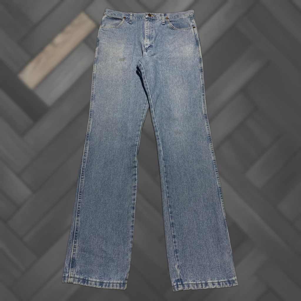 Wrangler VINTAGE Wrangler Jeans Mens 36x36 Blue 936ATW Slim Fit Cowboy Cut Denim Wrangler Cowboy Cut Jeans 36x36 Men Blue Denim Size US 36 / EU 52 - 1 Thumbnail
