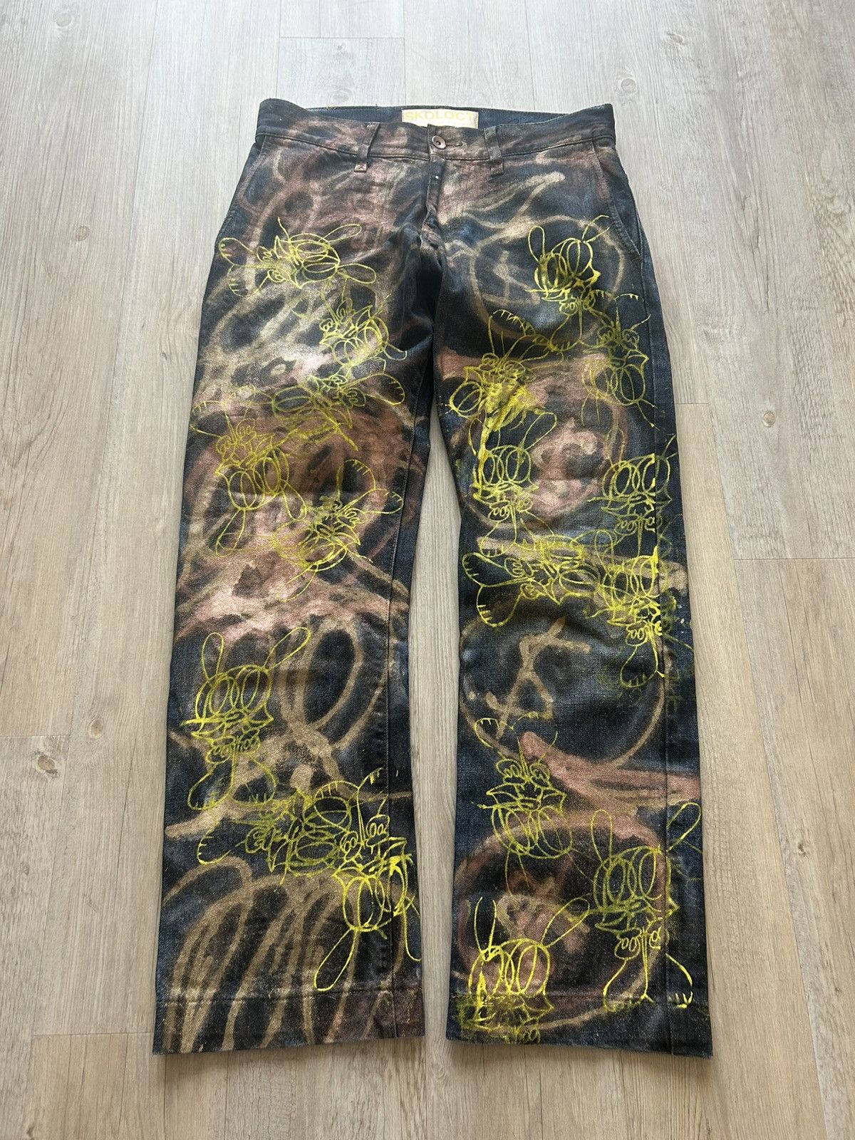Skoloct Skoloct 1 of 1 painted denim Size US 29 - 1 Thumbnail