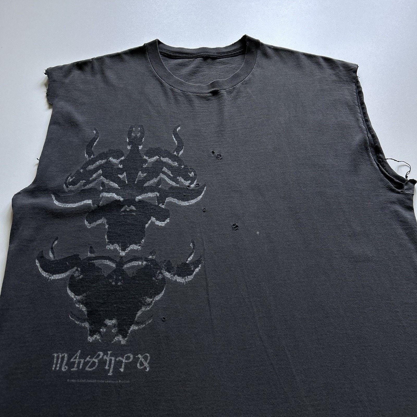 Band Tees Vintage 90s Danzig Tour Shirt Sleeveless XL Faded Distressed Size US XL / EU 56 / 4 - 2 Thumbnail