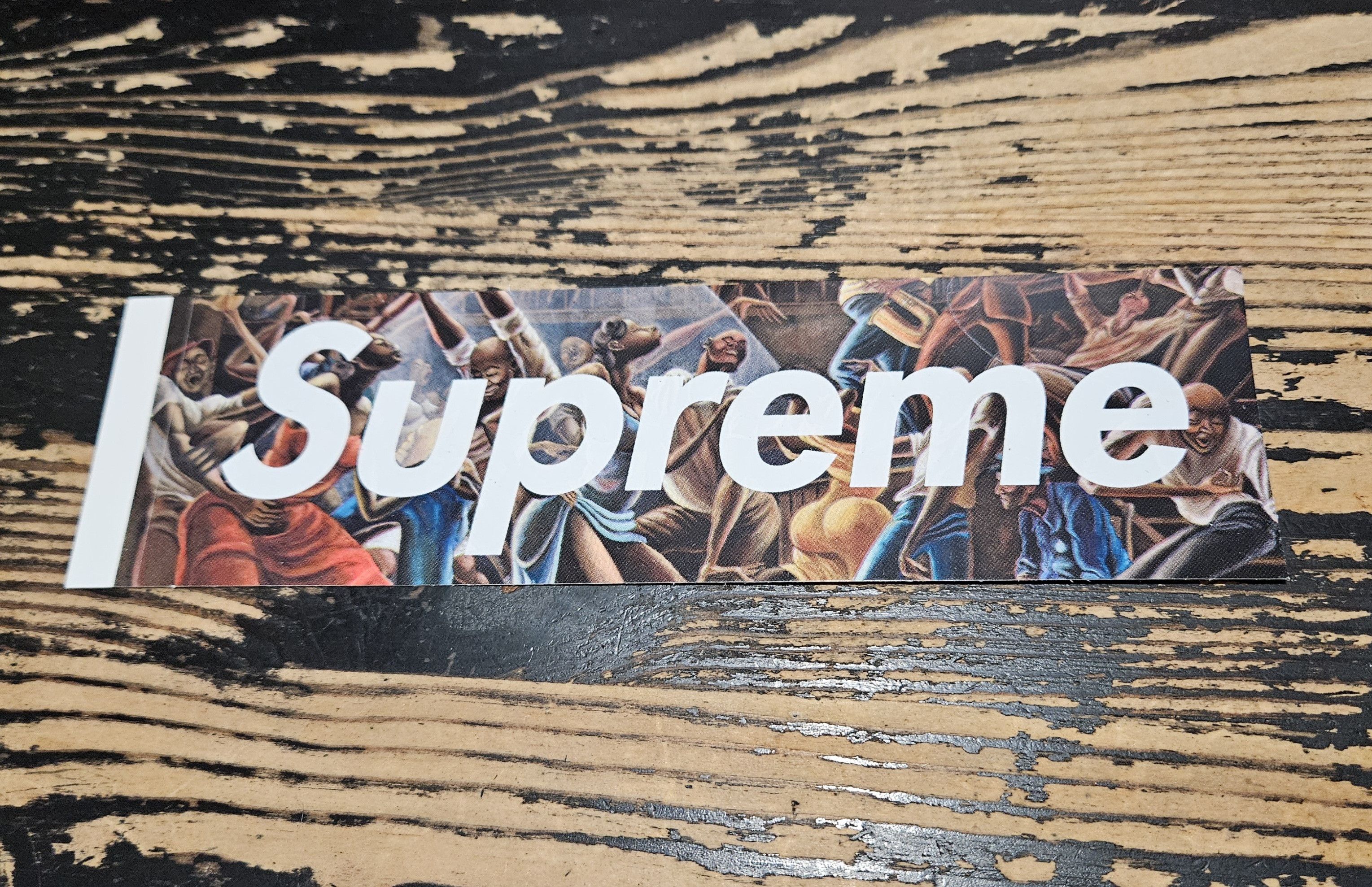 Supreme Damien Hirst Box Logo Sticker 2009 | Grailed