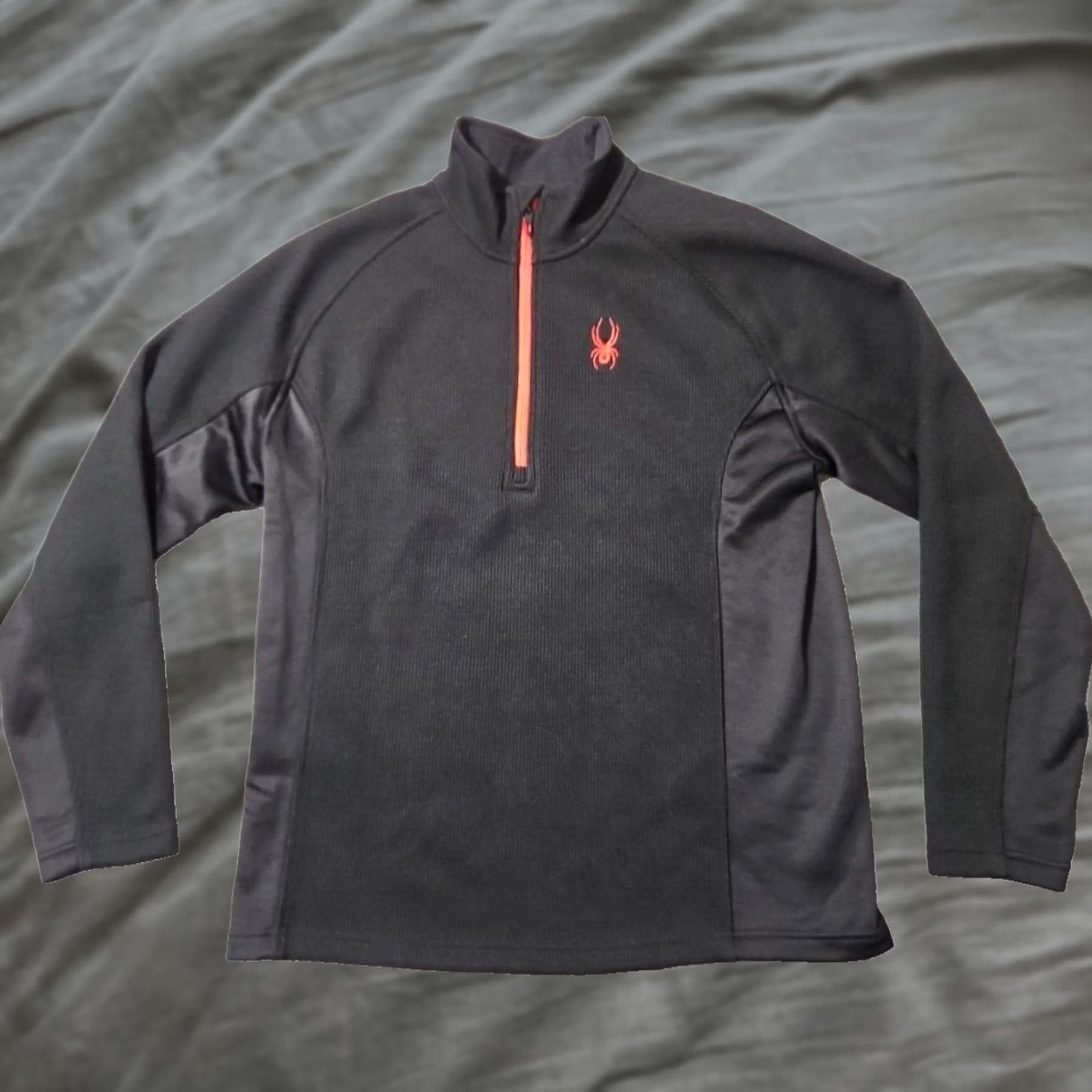 Spyder Spyder Pullover Sweater Black Red Waffle Knit 1/2 Zip Men's Large Size US XXL / EU 58 / 5 - 1 Thumbnail