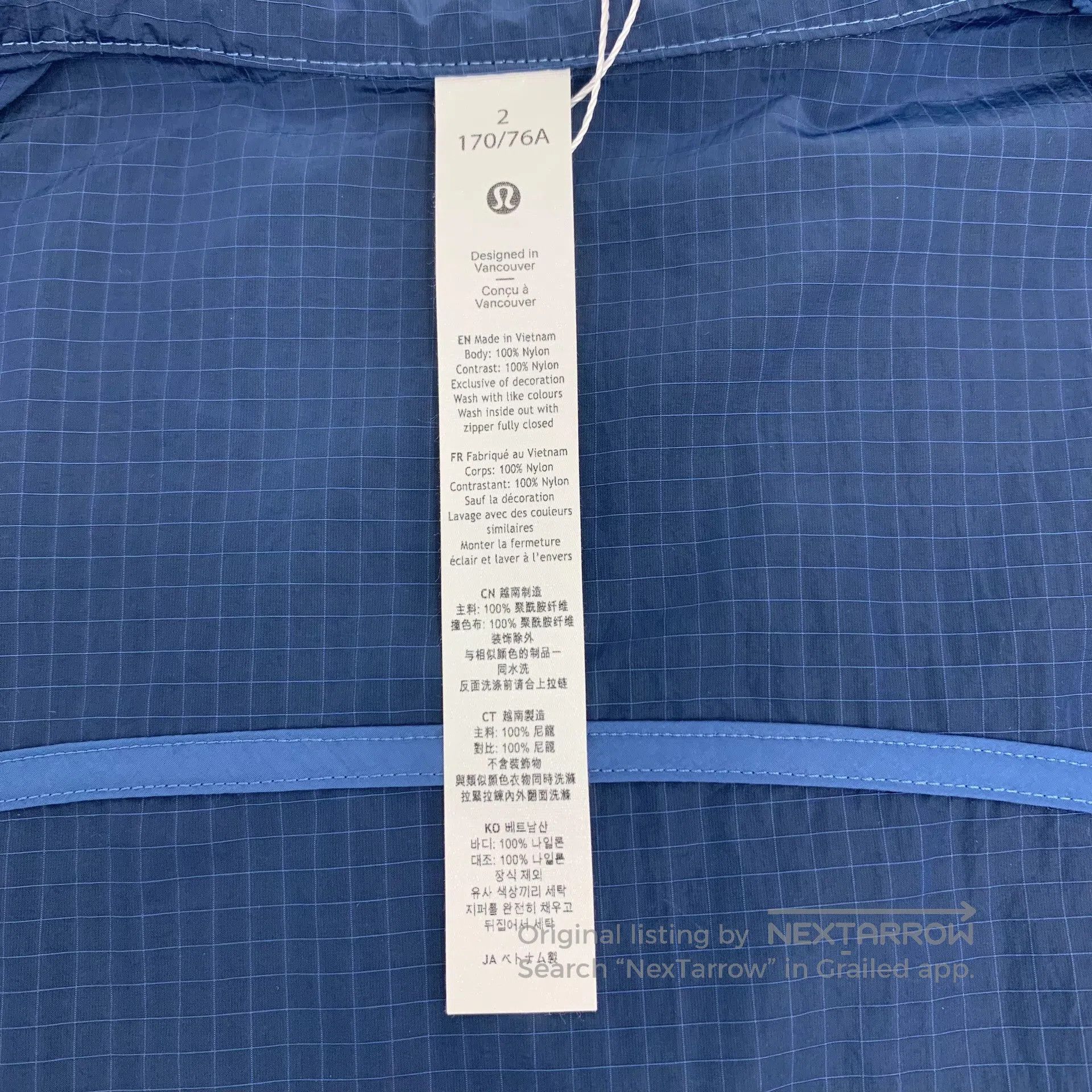 Lululemon Lululemon Dark blue stand collar zipper long sleeve waterp Size US M / EU 48-50 / 2 - 5 Thumbnail