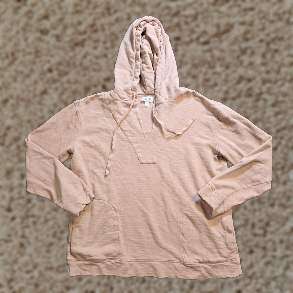 Vintage VINTAGE Haven Well Within Sweater Women Small Pink Hoodie Sweatshirt Pocket Casual Basic Size S / US 4 / IT 40 - 1 Thumbnail