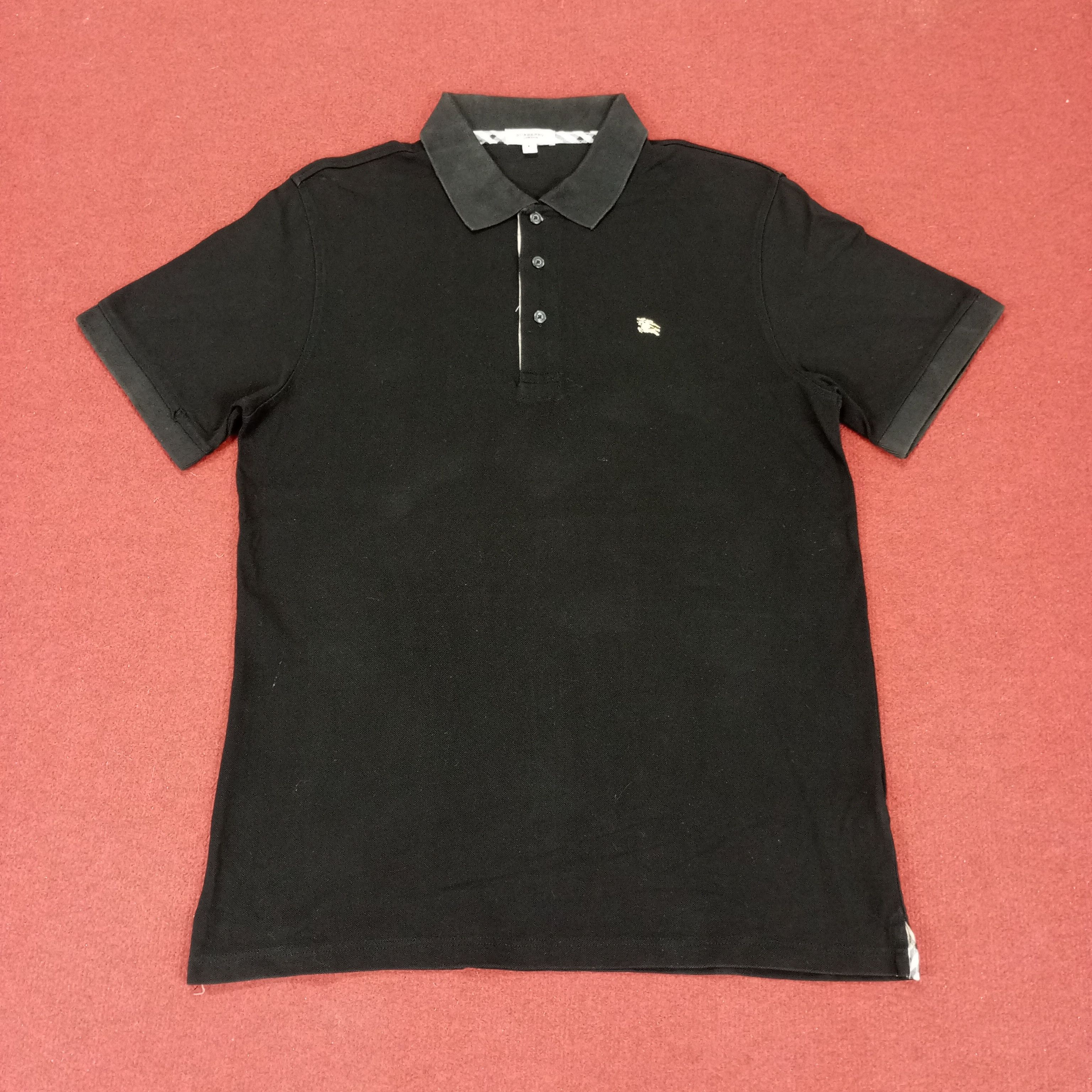 Burberry × Vintage Burberry London Made In Italy Casual Polos Fashion Size US M / EU 48-50 / 2 - 1 Thumbnail