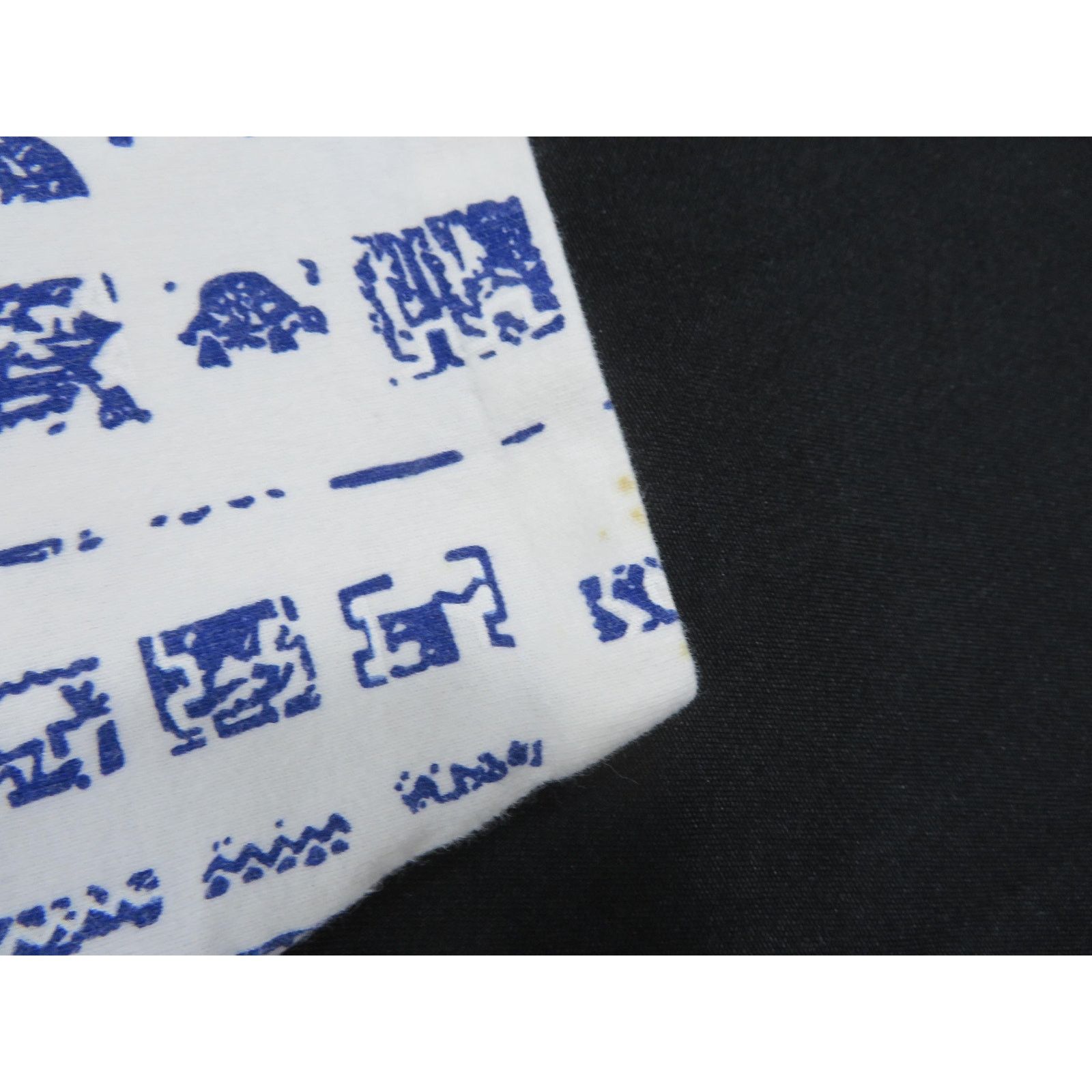 Other Off the Top All-Over Print T-Shirt White Blue Sz L 1980s Size US L / EU 52-54 / 3 - 6 Thumbnail