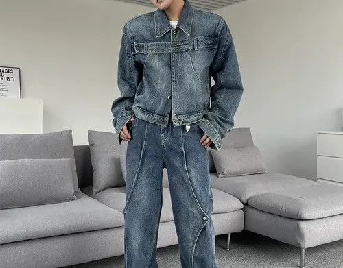 Japanese Brand Retro punk denim jacket Size US L / EU 52-54 / 3 - 5 Thumbnail