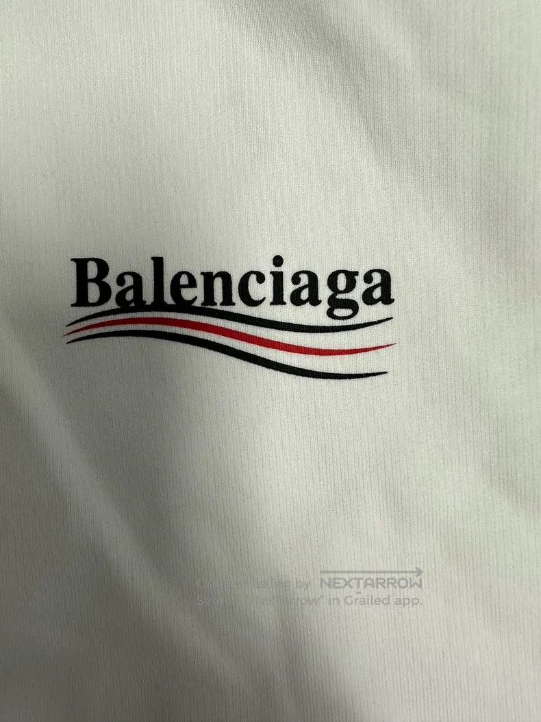 Other Balenciaga Wavy Fleece Hooded Sweatshirt - White Size US M / EU 48-50 / 2 - 3 Thumbnail