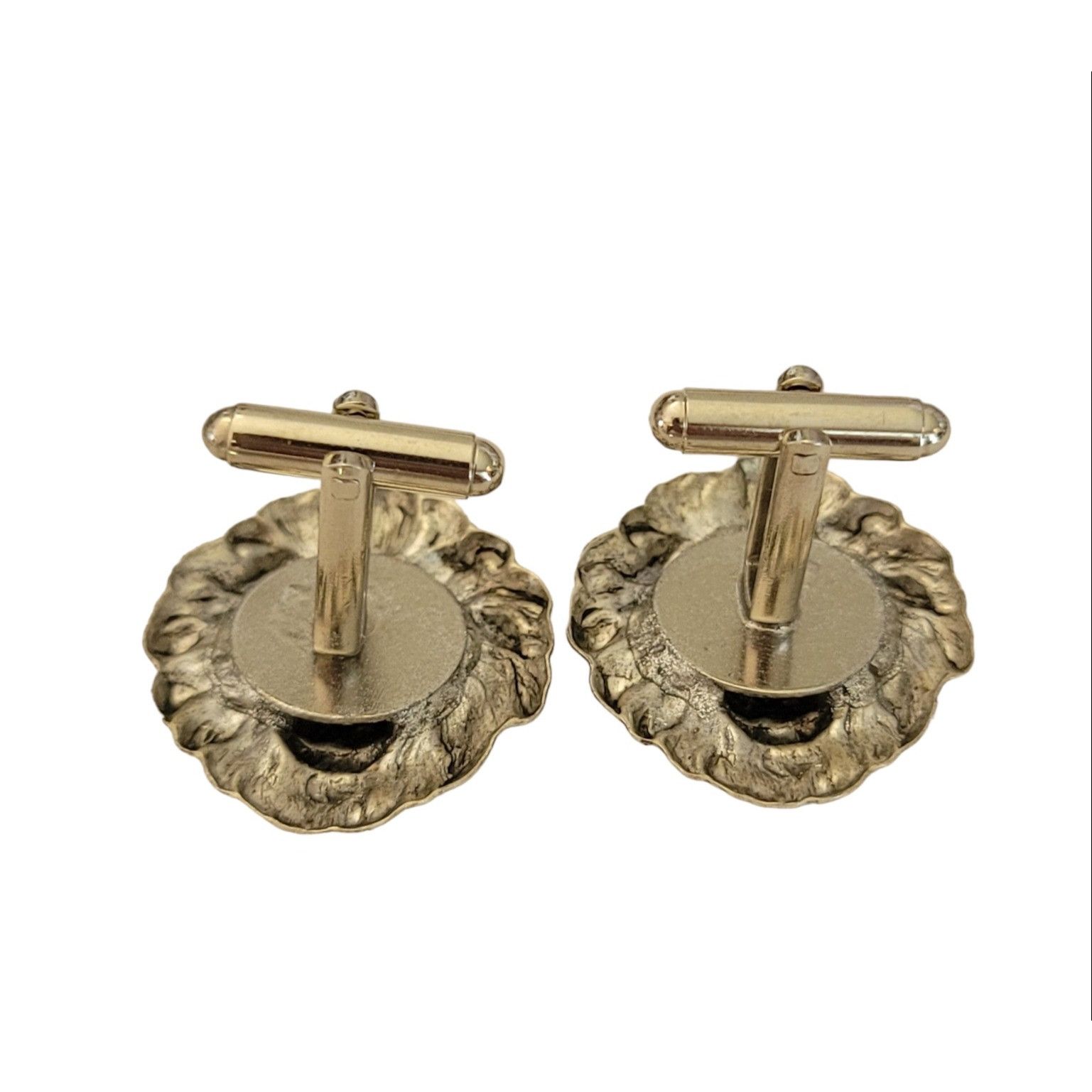 Other Silver Tone Repousse Style Lion Unisex Cufflinks, K360 Size ONE SIZE - 4 Thumbnail