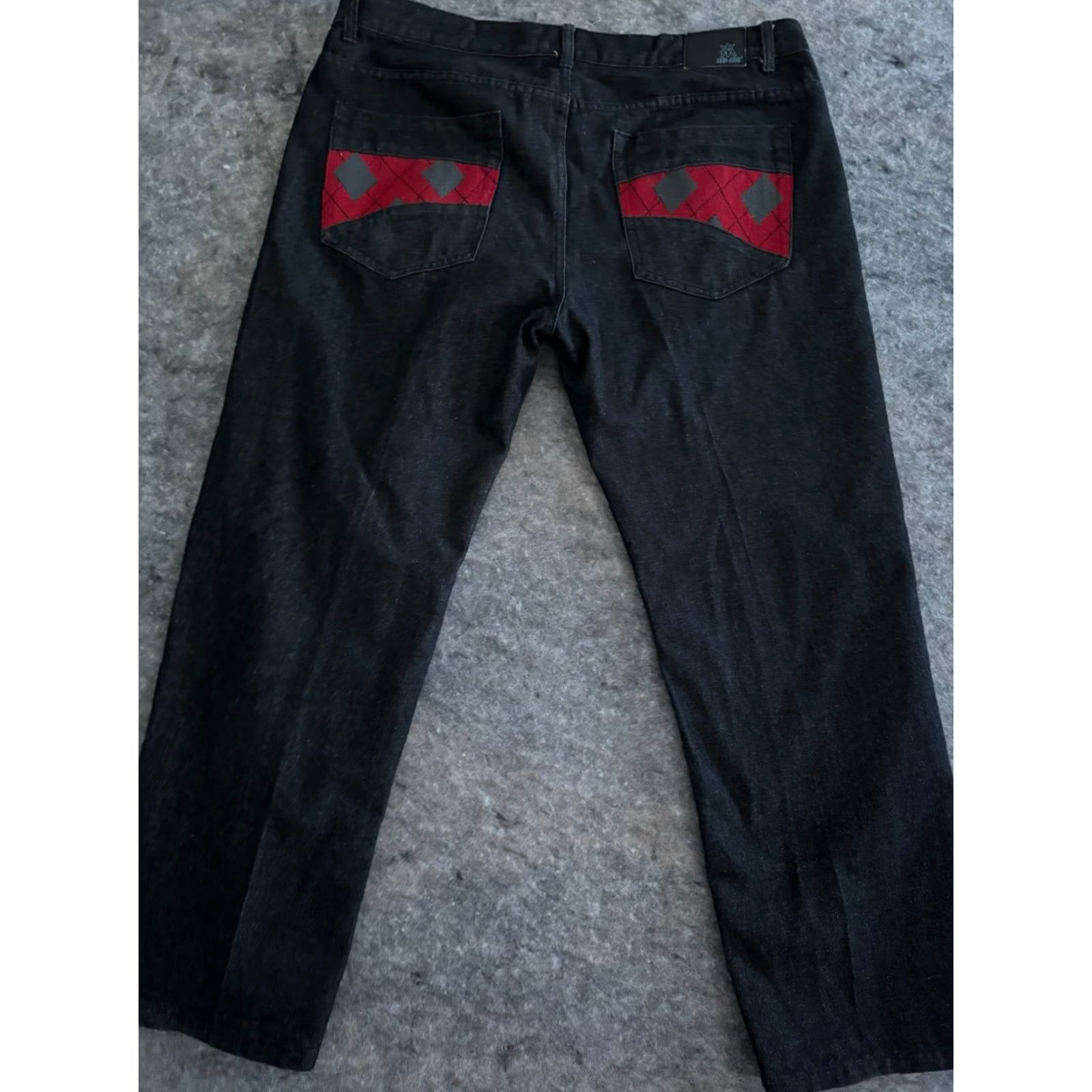 Vintage VINTAGE Red Ape Jeans Mens 44 Denim 5-Pocket Embroidered High Rise Straight Grunge 90s Hip Hop Logo Gray Cotton Jeans Mens Size US 44 / EU 60 - 2 Thumbnail