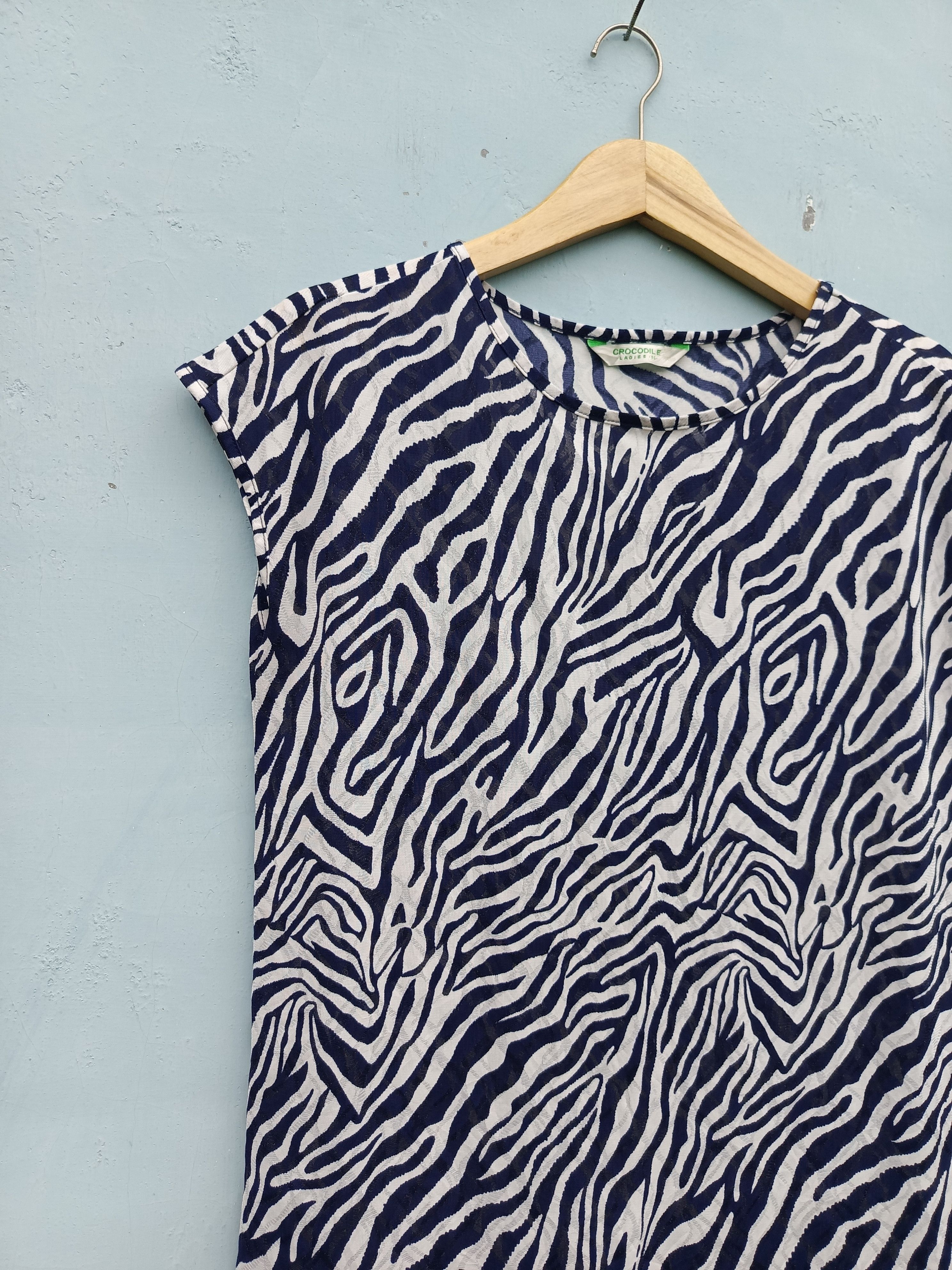 Japanese Brand × Other Crocodile pattern blouse Size M / US 6-8 / IT 42-44 - 4 Thumbnail