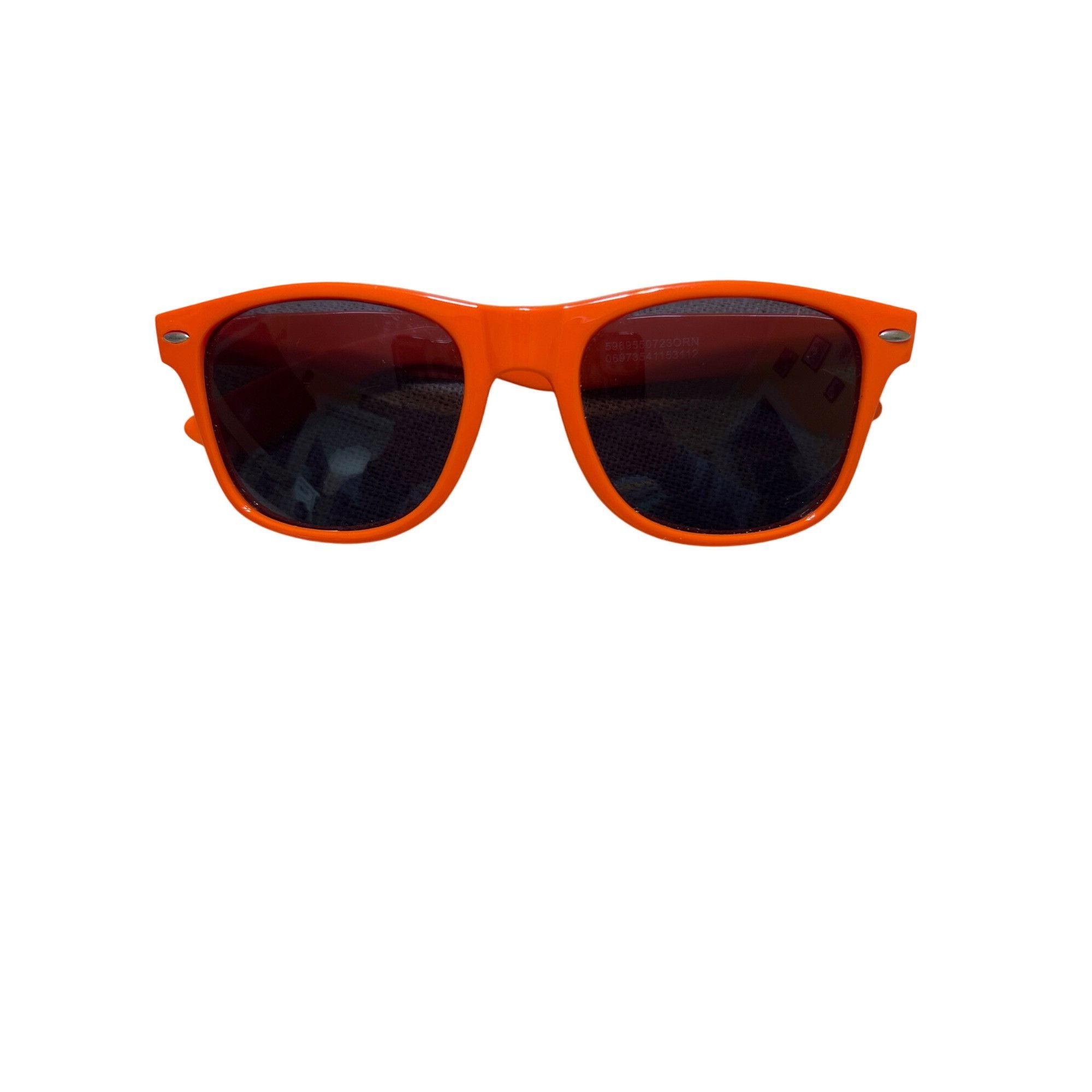 Other Kings Hawaiian Orange Sunglasses Dark Lenses Retro Style Adv Size ONE SIZE - 6 Thumbnail