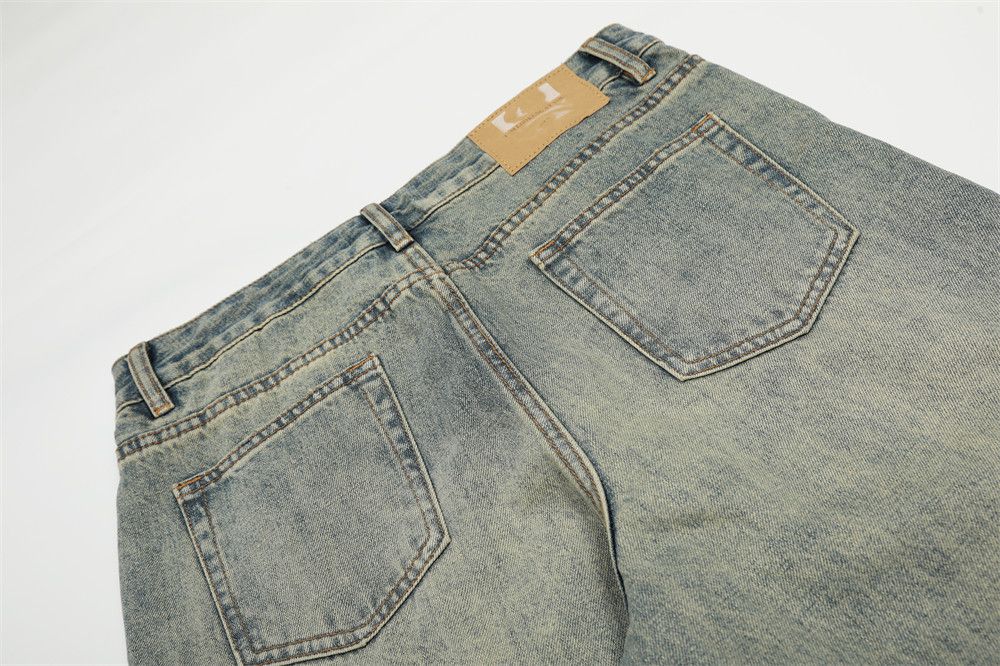 Japanese Brand × Jean American punk distressed washed wide-leg jeans Size US 34 / EU 50 - 6 Thumbnail