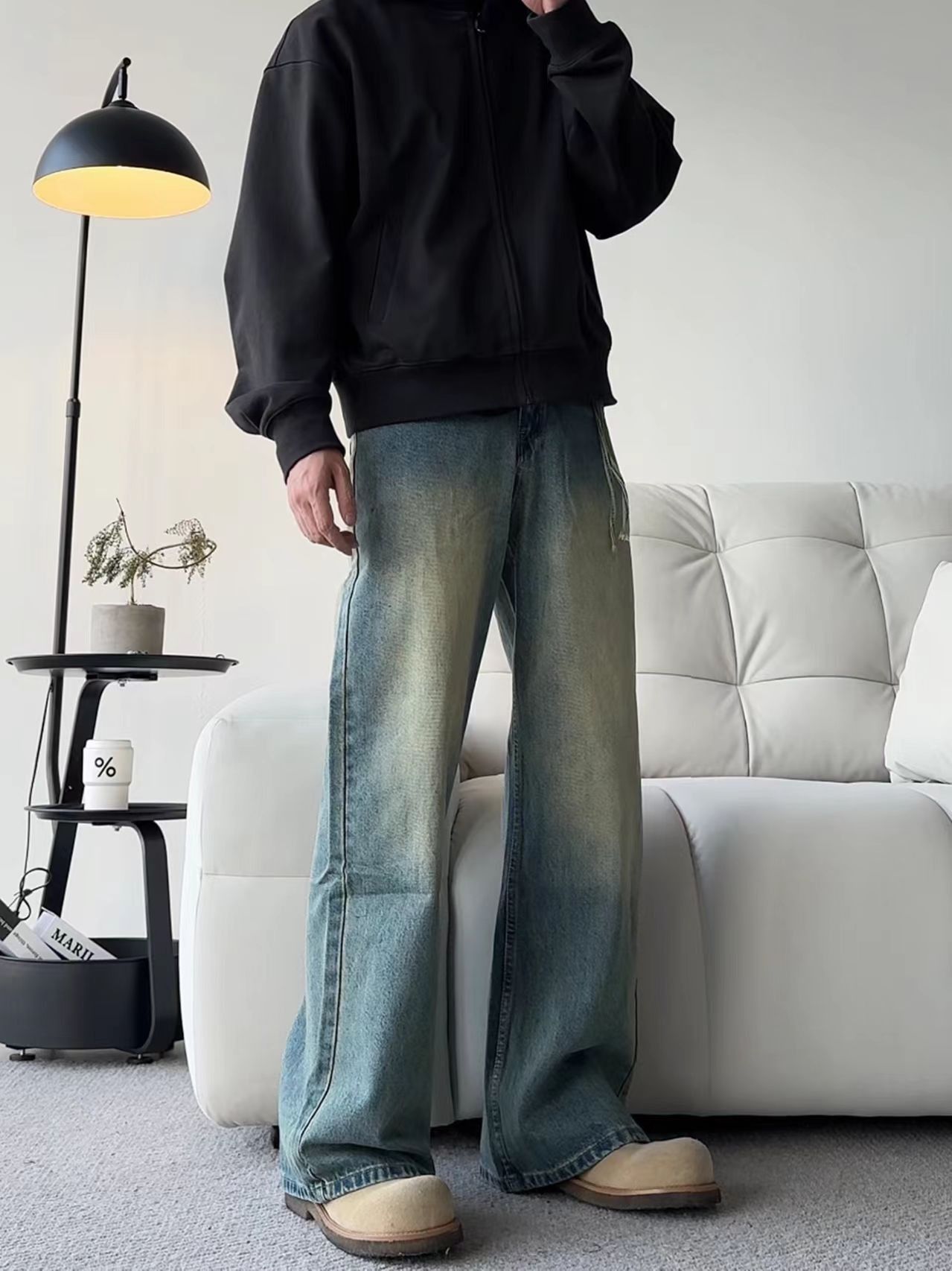 Japanese Brand × Vintage Vintage Gradient Washed and Aged Micro Flare Jeans Size US 30 / EU 46 - 1 Thumbnail