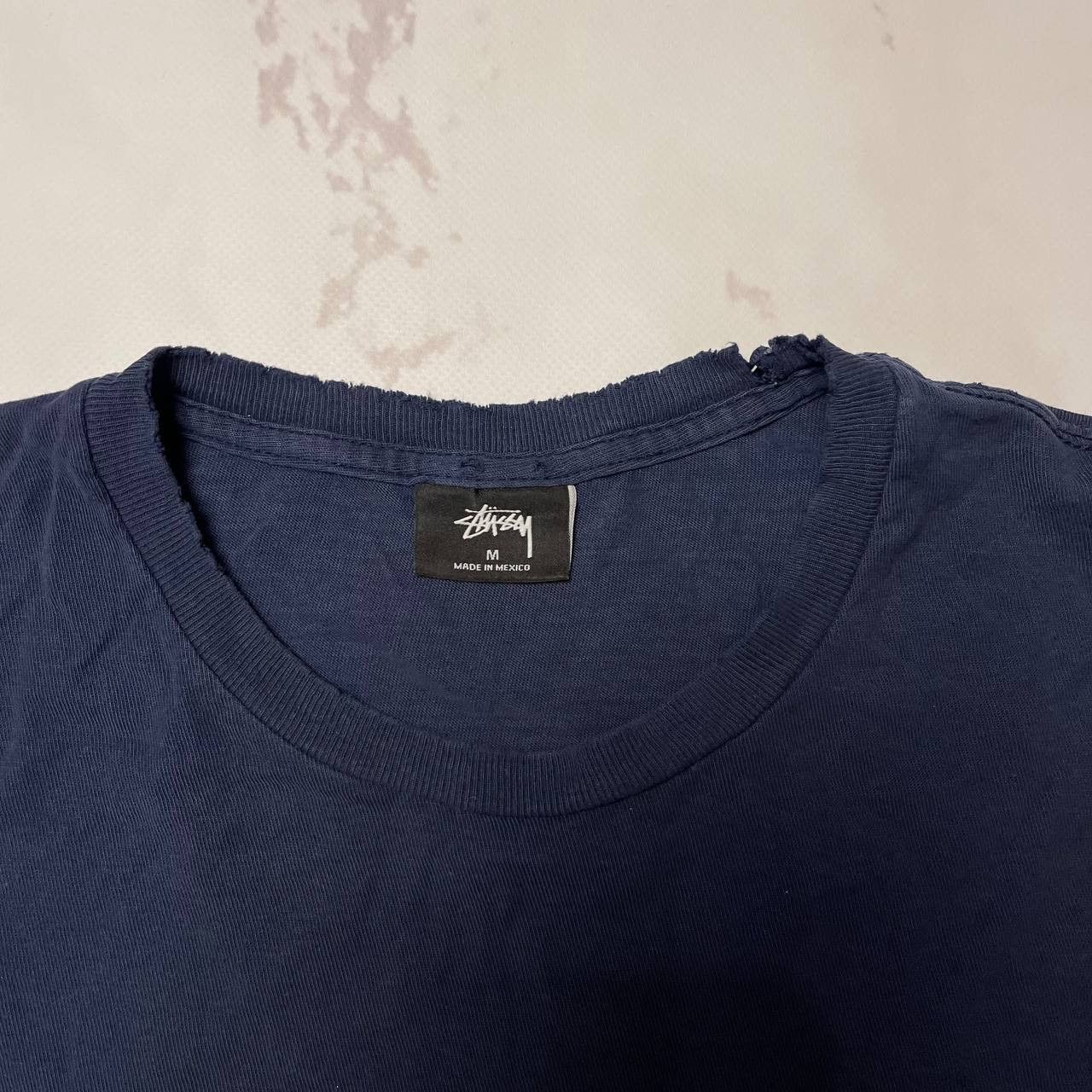 Stussy Vintage Stussy T-Shirt HandMade Navy blue Size M Size US M / EU 48-50 / 2 - 9 Thumbnail