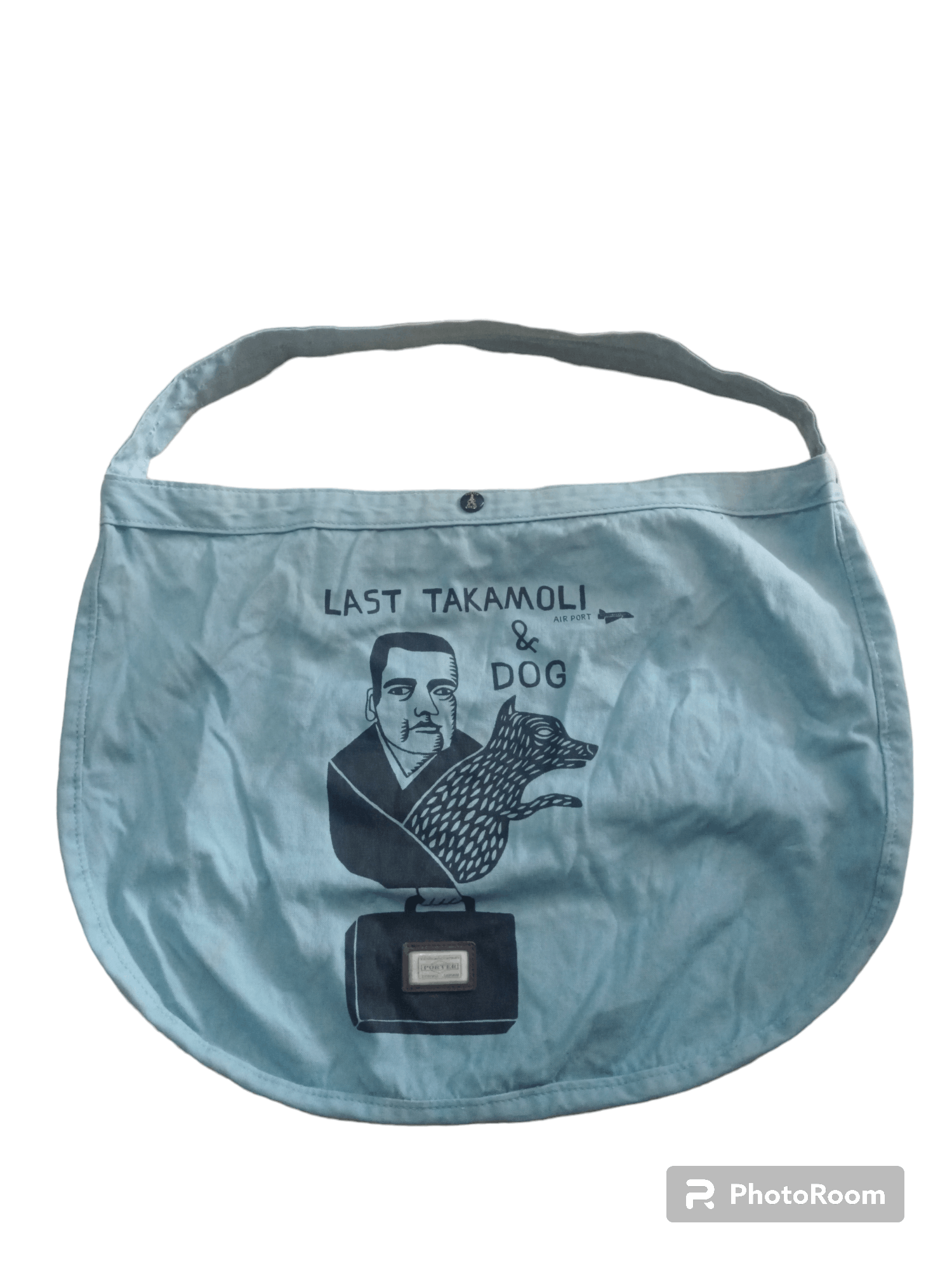 image of Porter Portal Yoshida & Last Takamoli Sling Bag Tote Bag in Blue, Men's