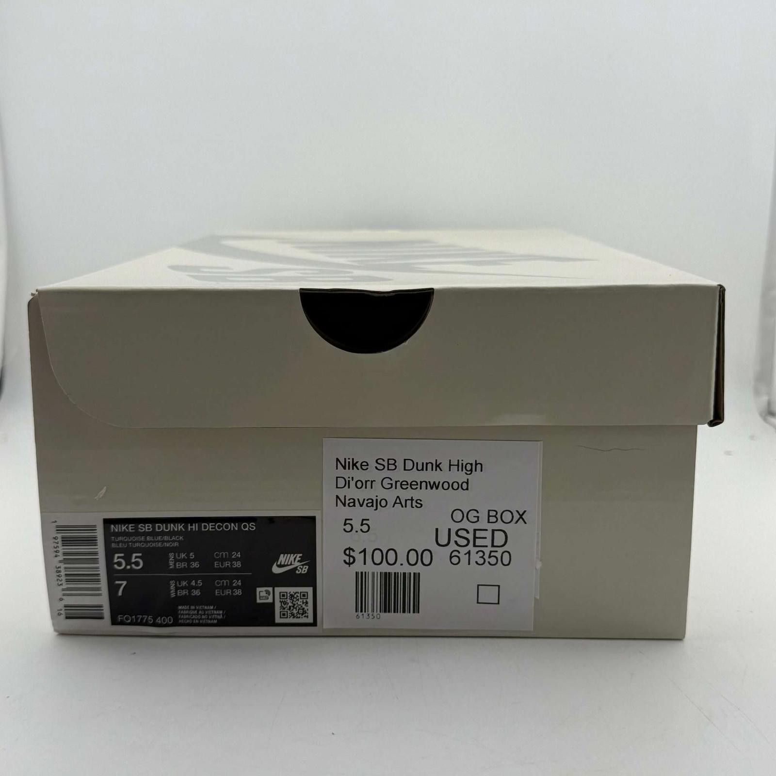 Nike Nike SB Dunk High Di'orr Greenwood Navajo 5.5 Used OG Box Size US 5.5 / EU 38 - 8 Thumbnail